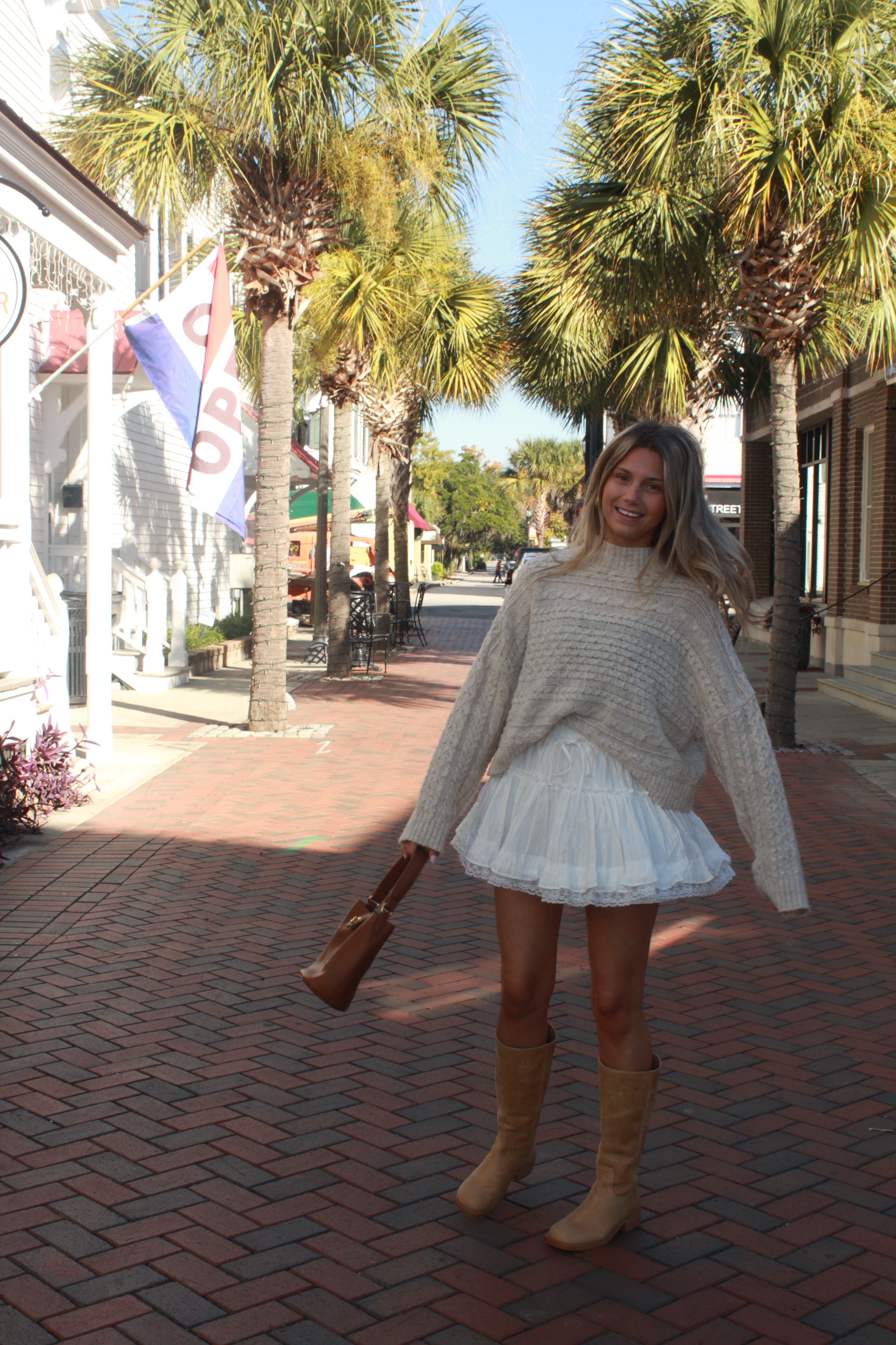 Lace Ruffled Mini Skirt