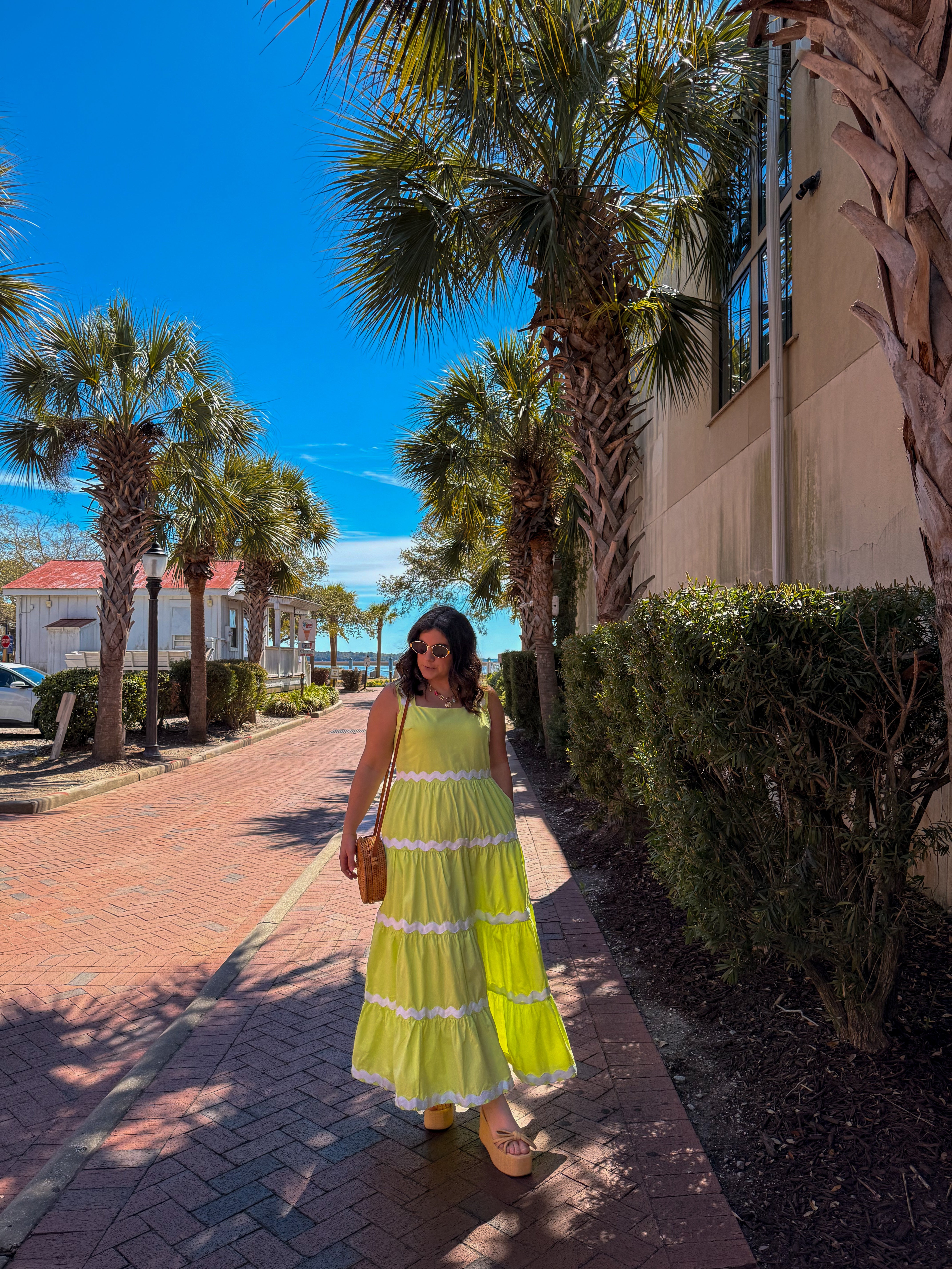 Lime Green Ric-Rac Maxi