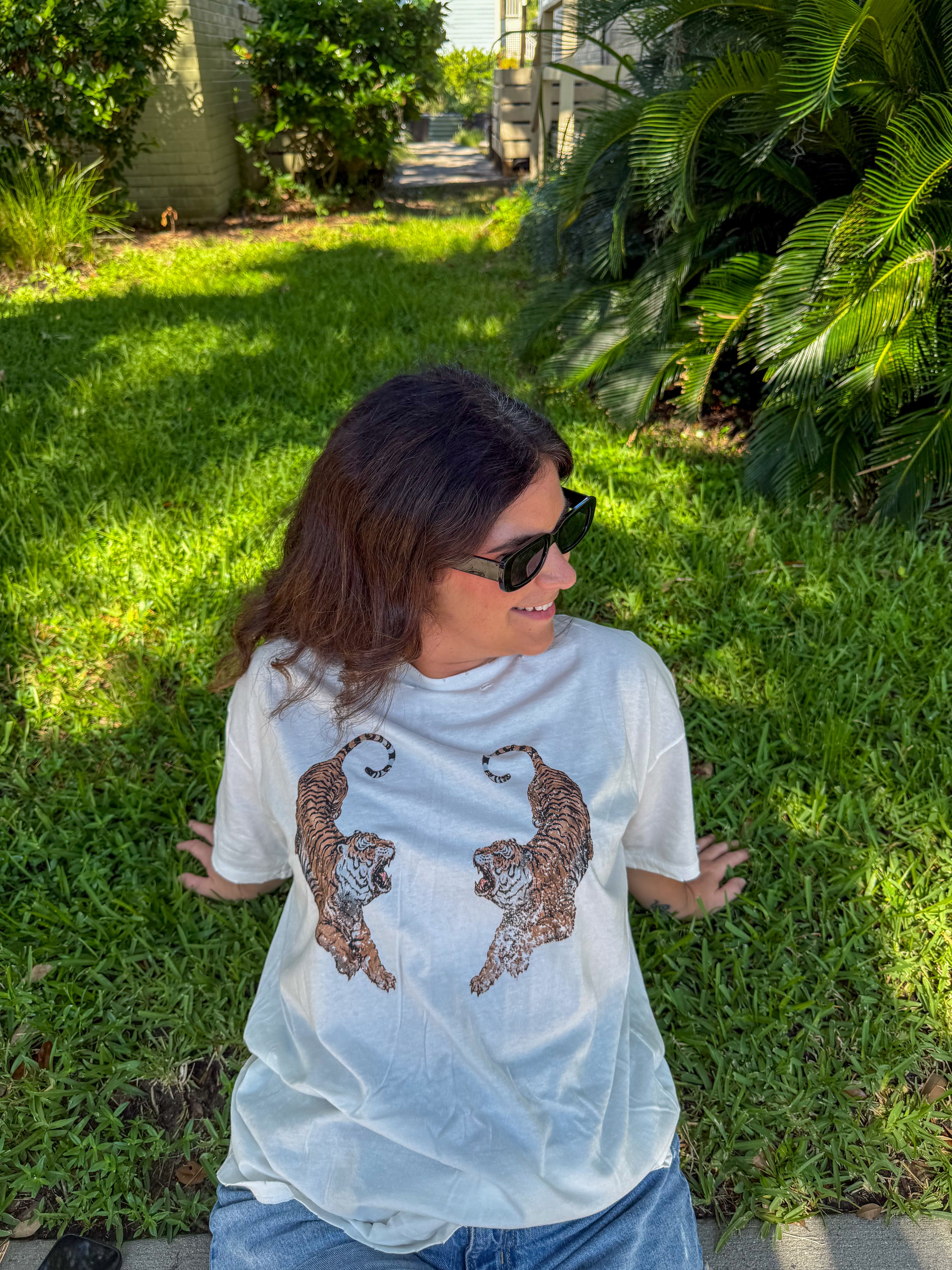 Tiger Oversized Graphic Tee