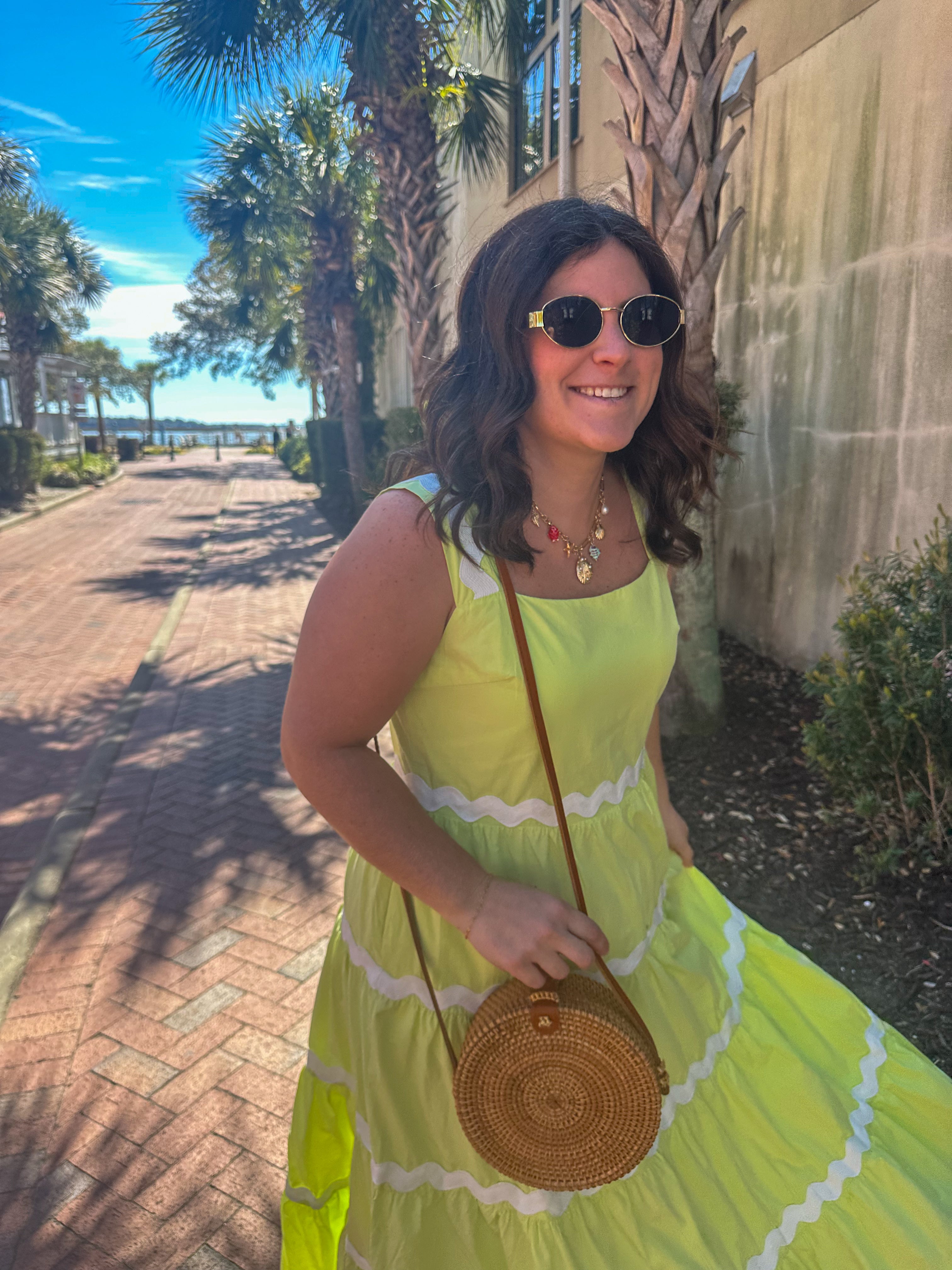 Lime Green Ric-Rac Maxi