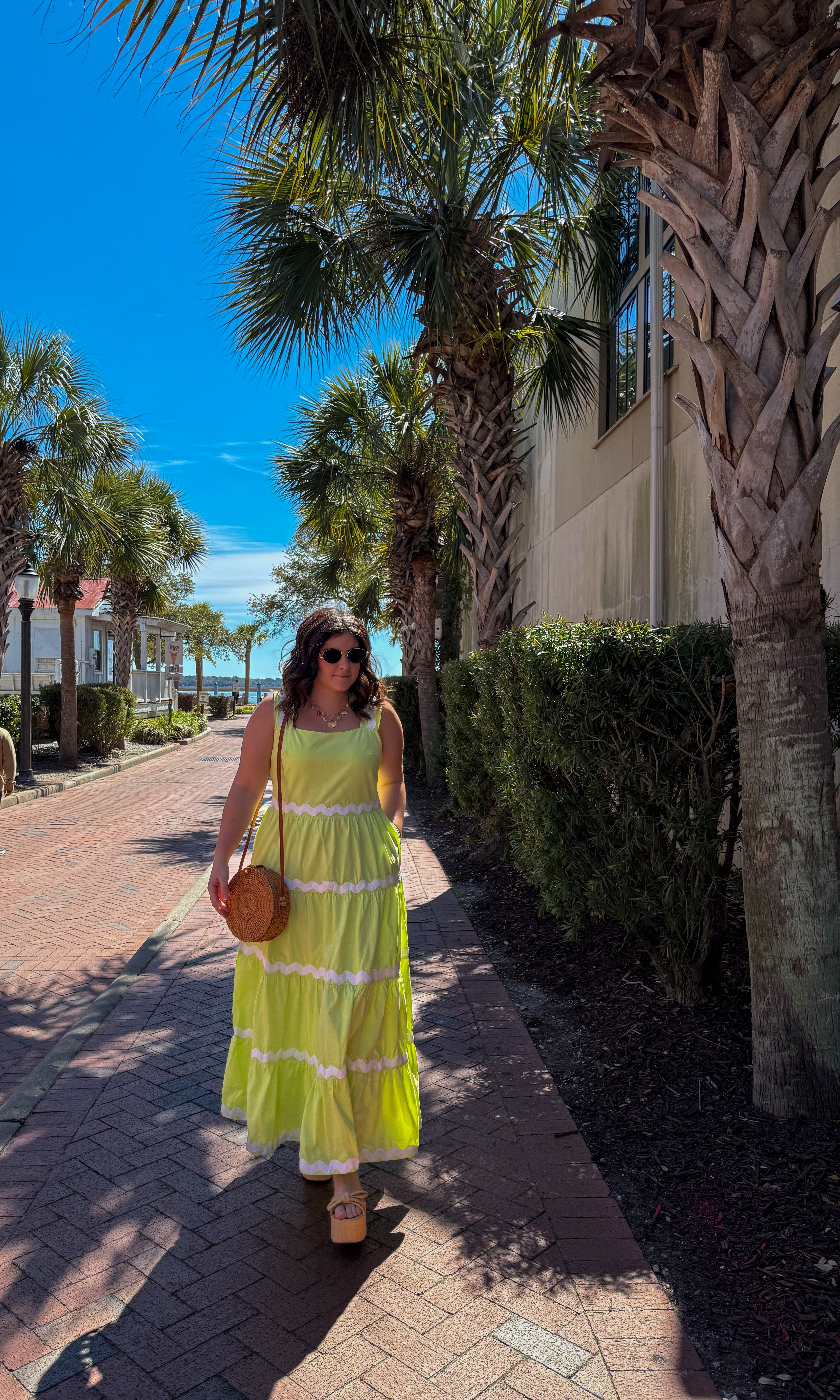 Lime Green Ric-Rac Maxi