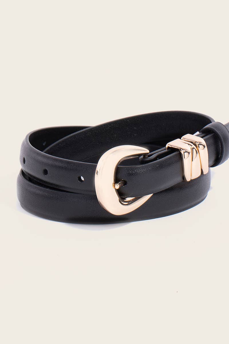 Skinny Leather Belt