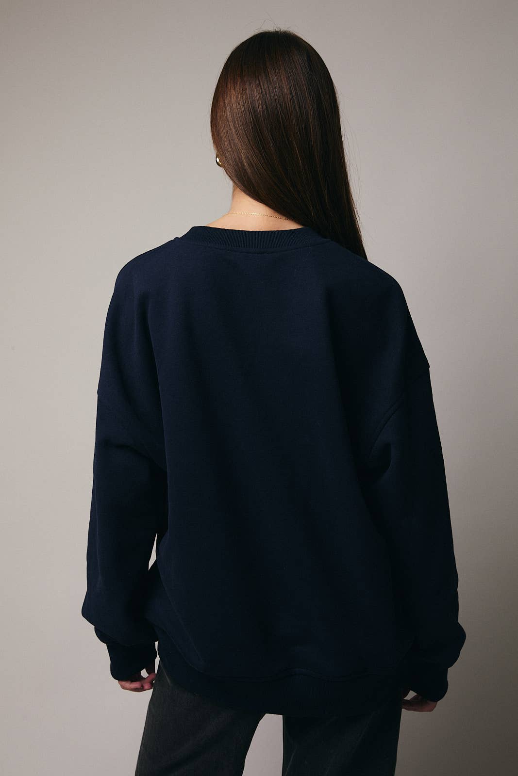 Christmas Embroidered Crew Neck