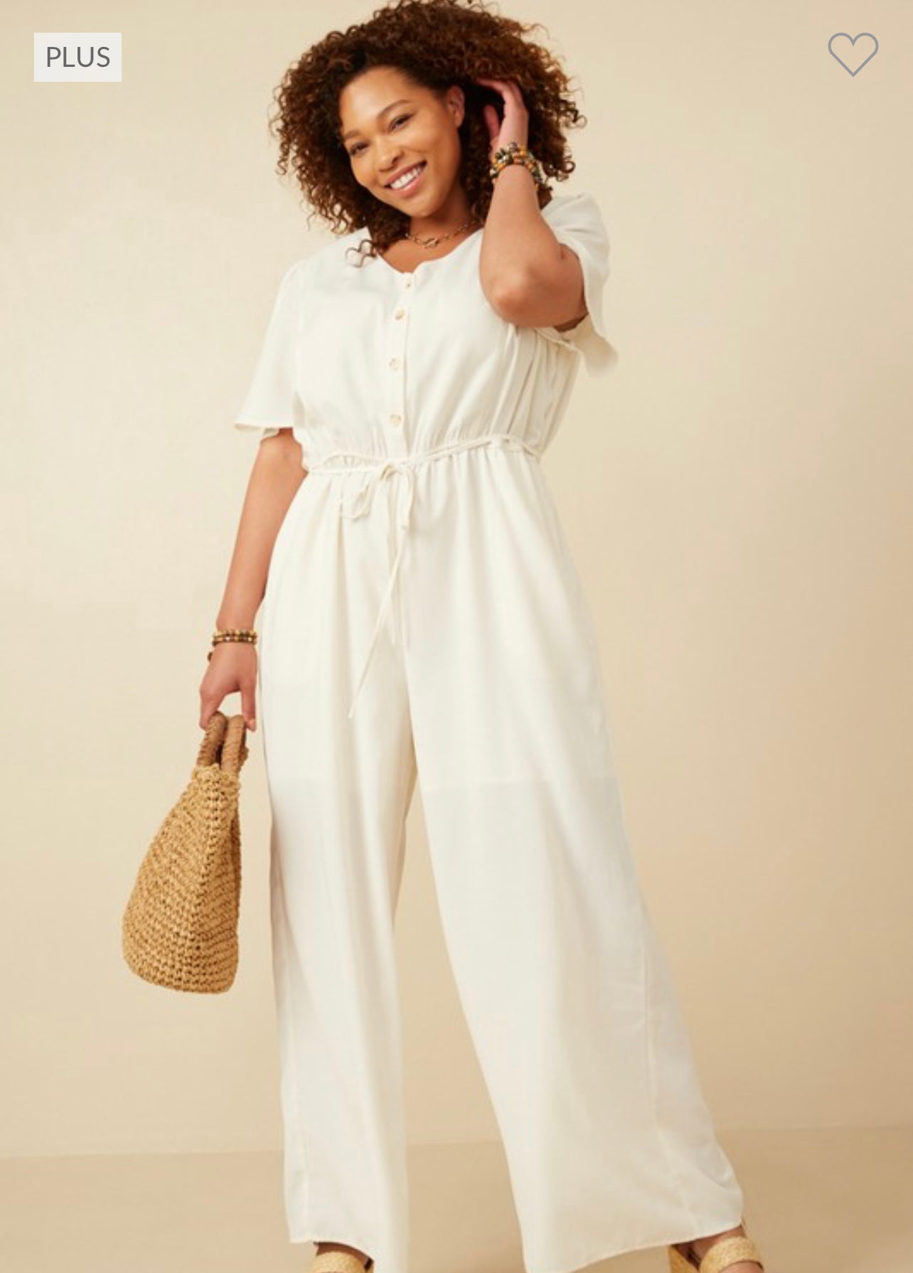PLUS Ivory Jumpsuit