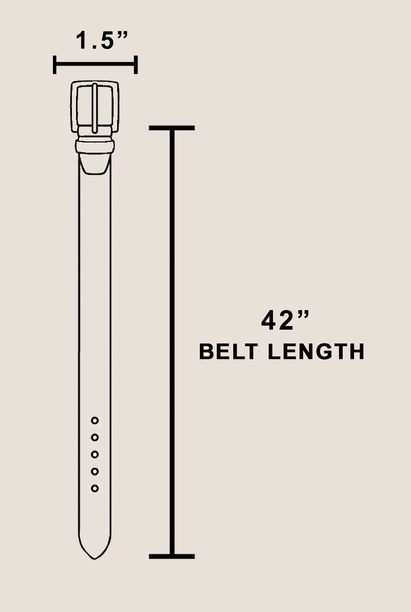 Black Faux Leather Belt