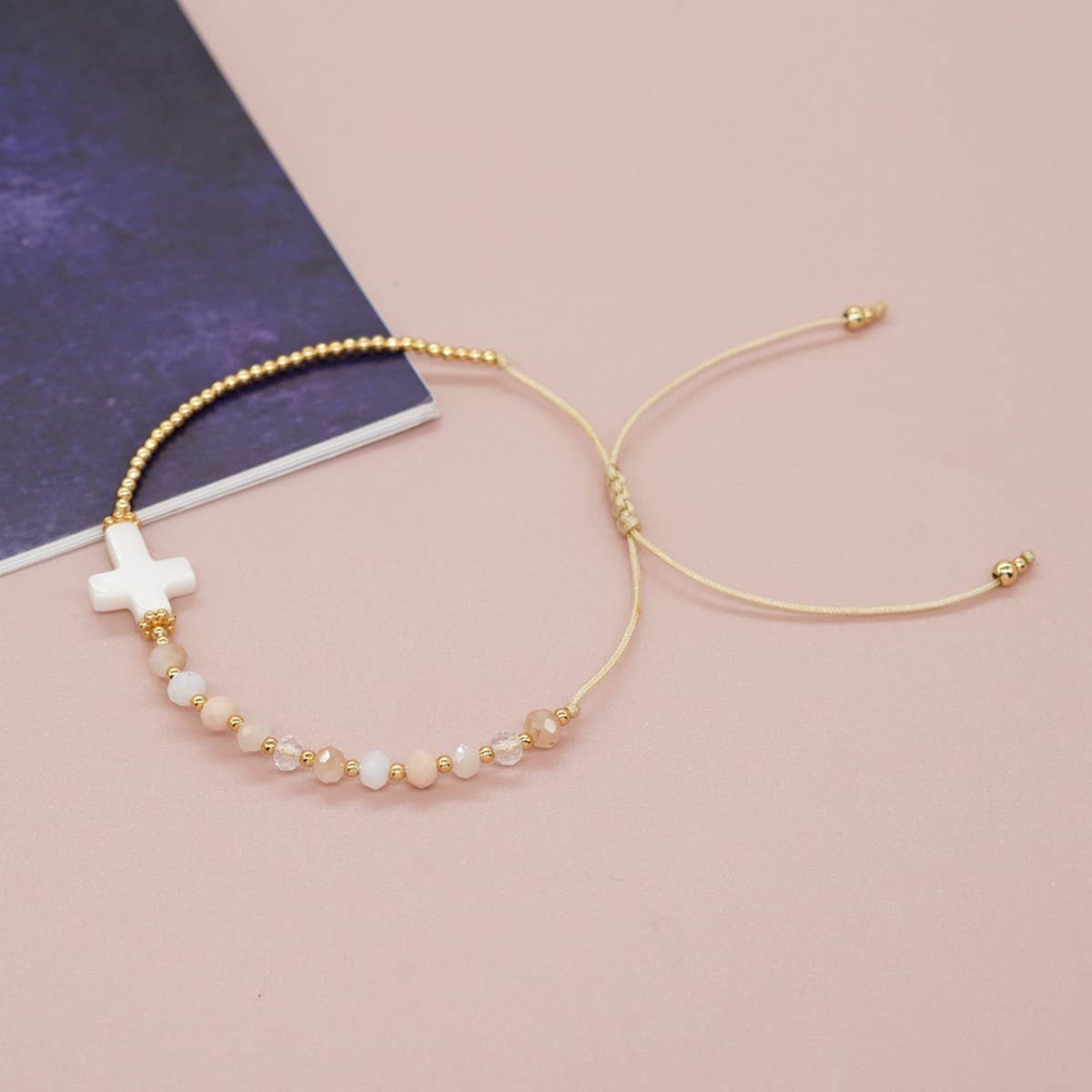 Cross Beaded Bracelet