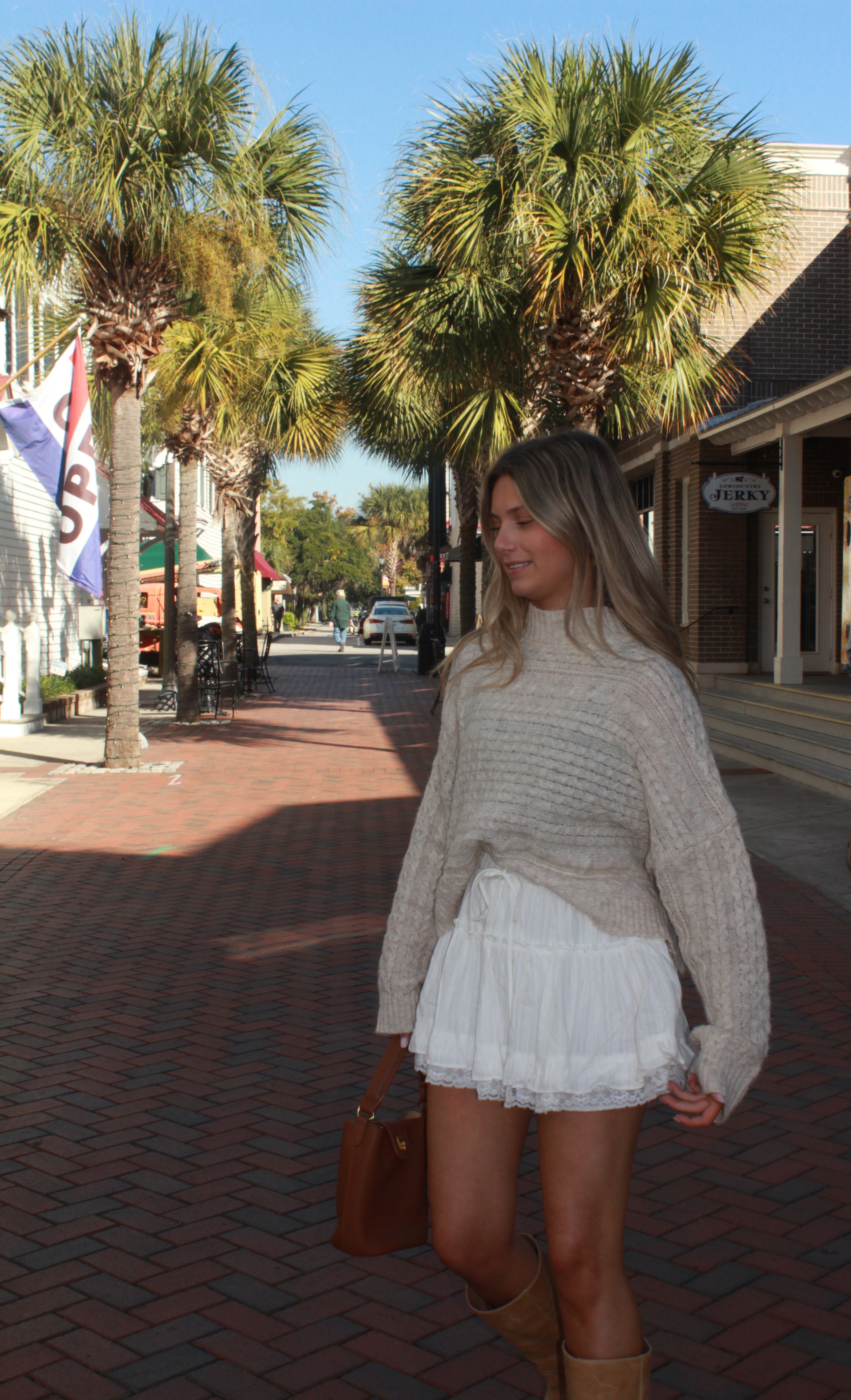 Lace Ruffled Mini Skirt