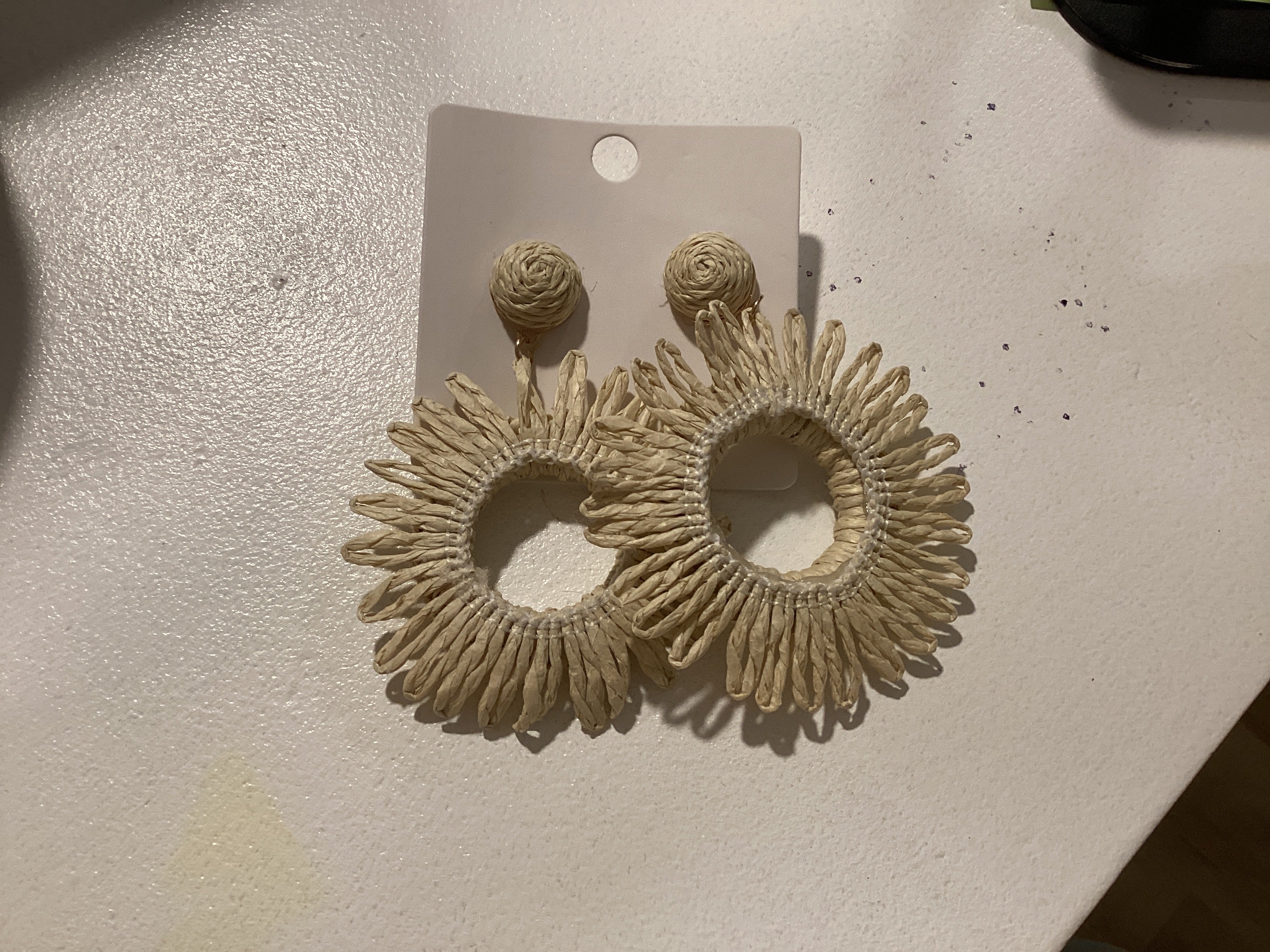 Rattan Sun Earrings