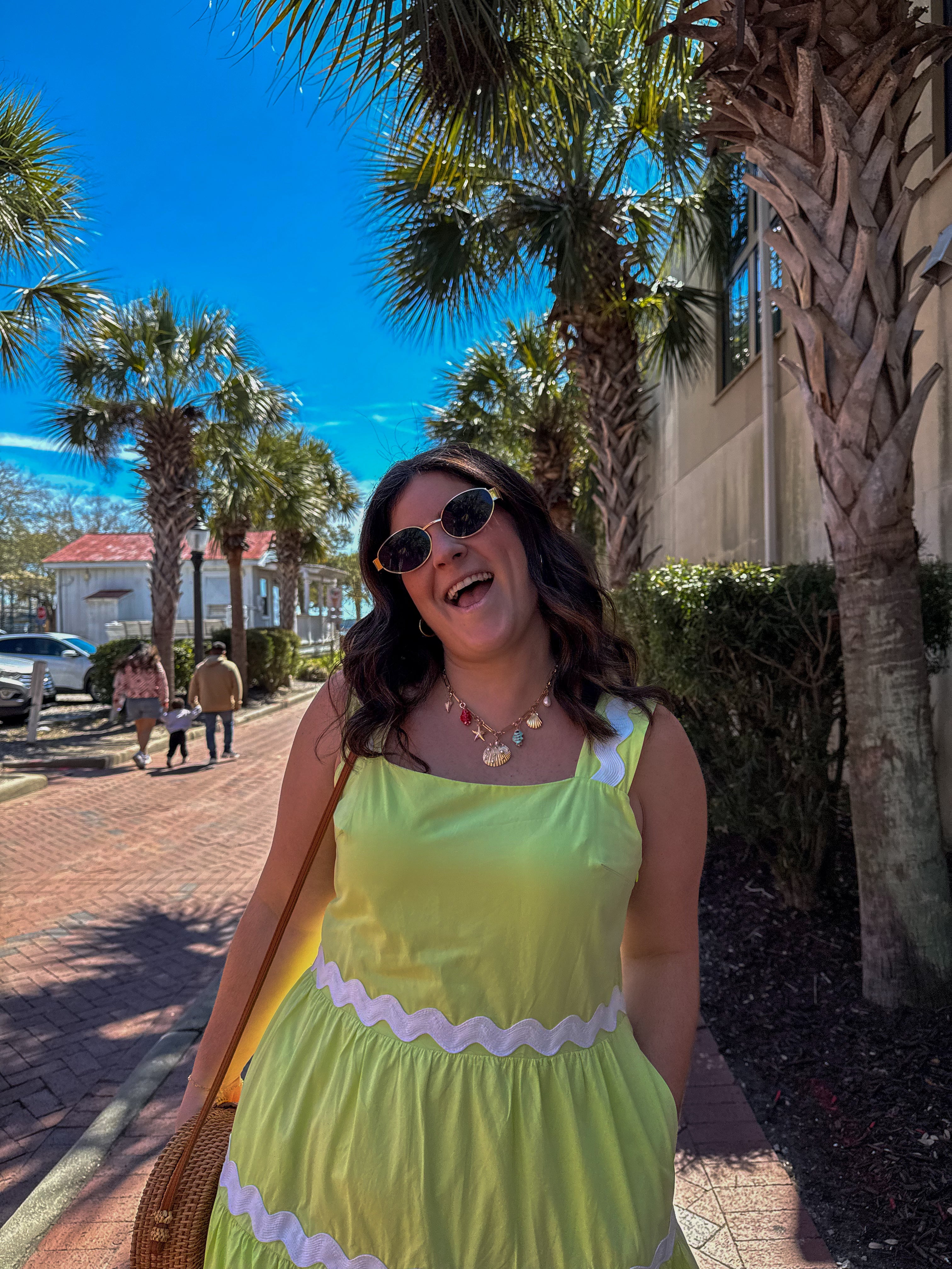 Lime Green Ric-Rac Maxi