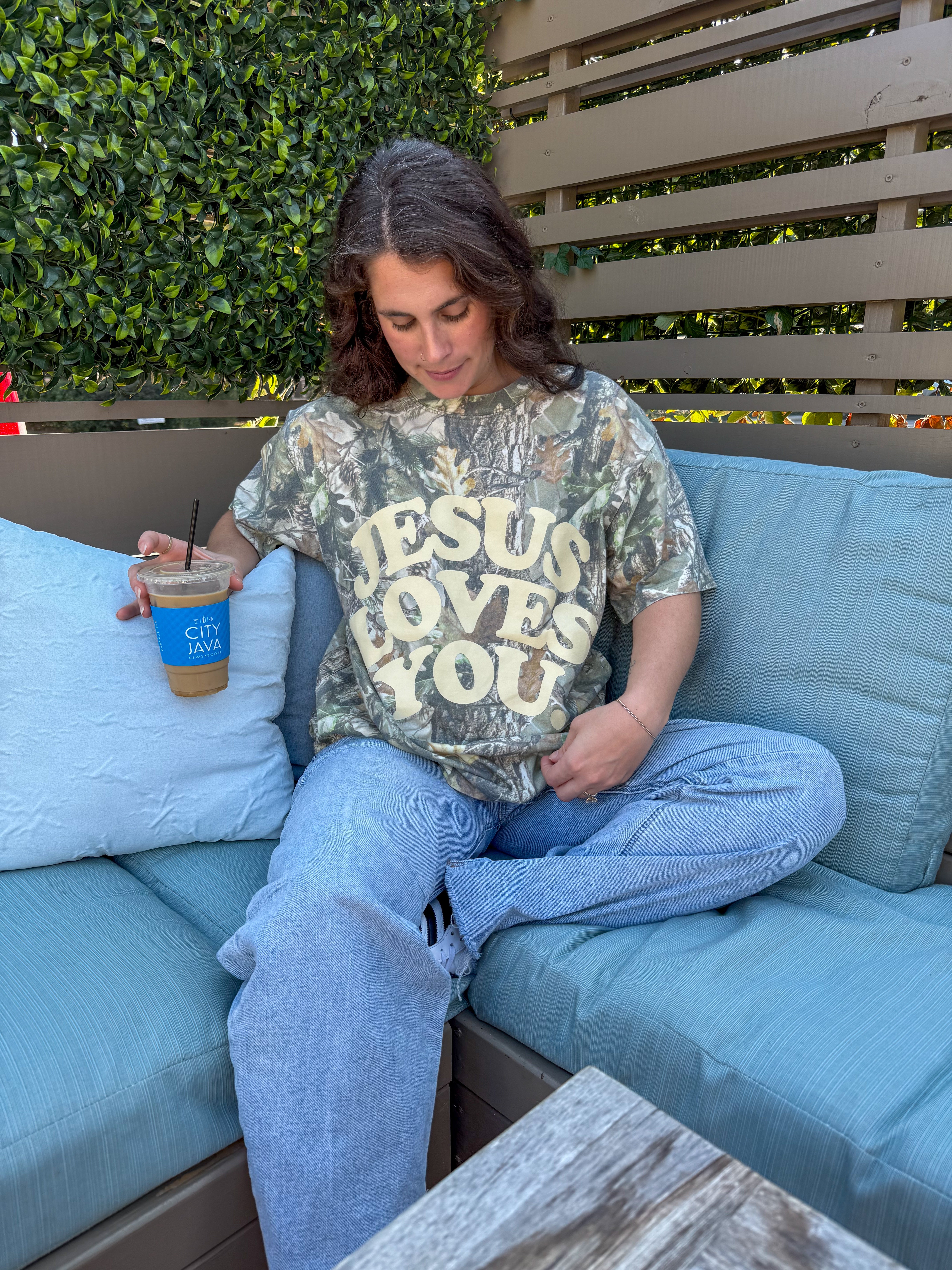 Jesus Loves You Camo Tee