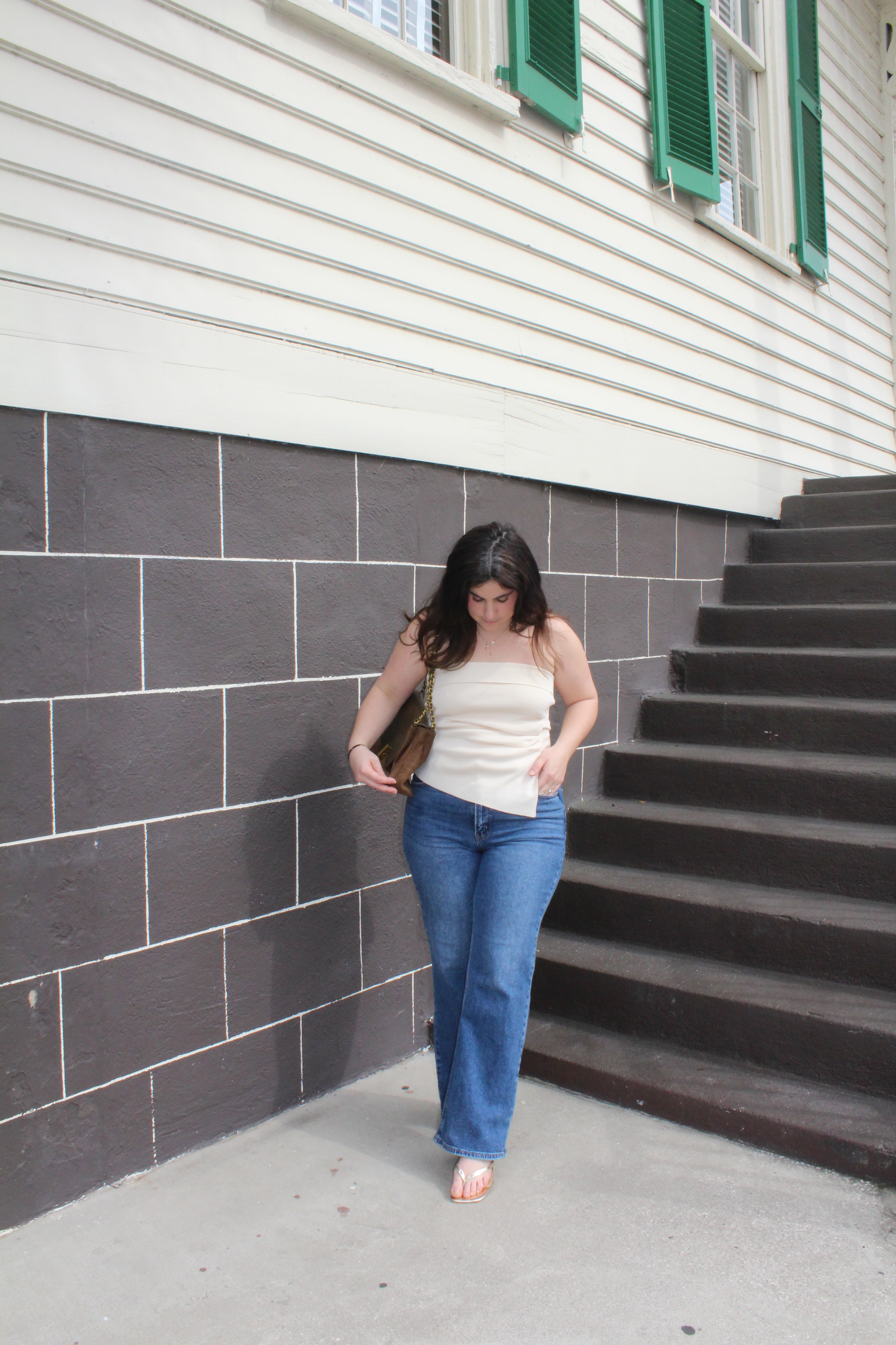 Asymmetrical Knit Tube Top