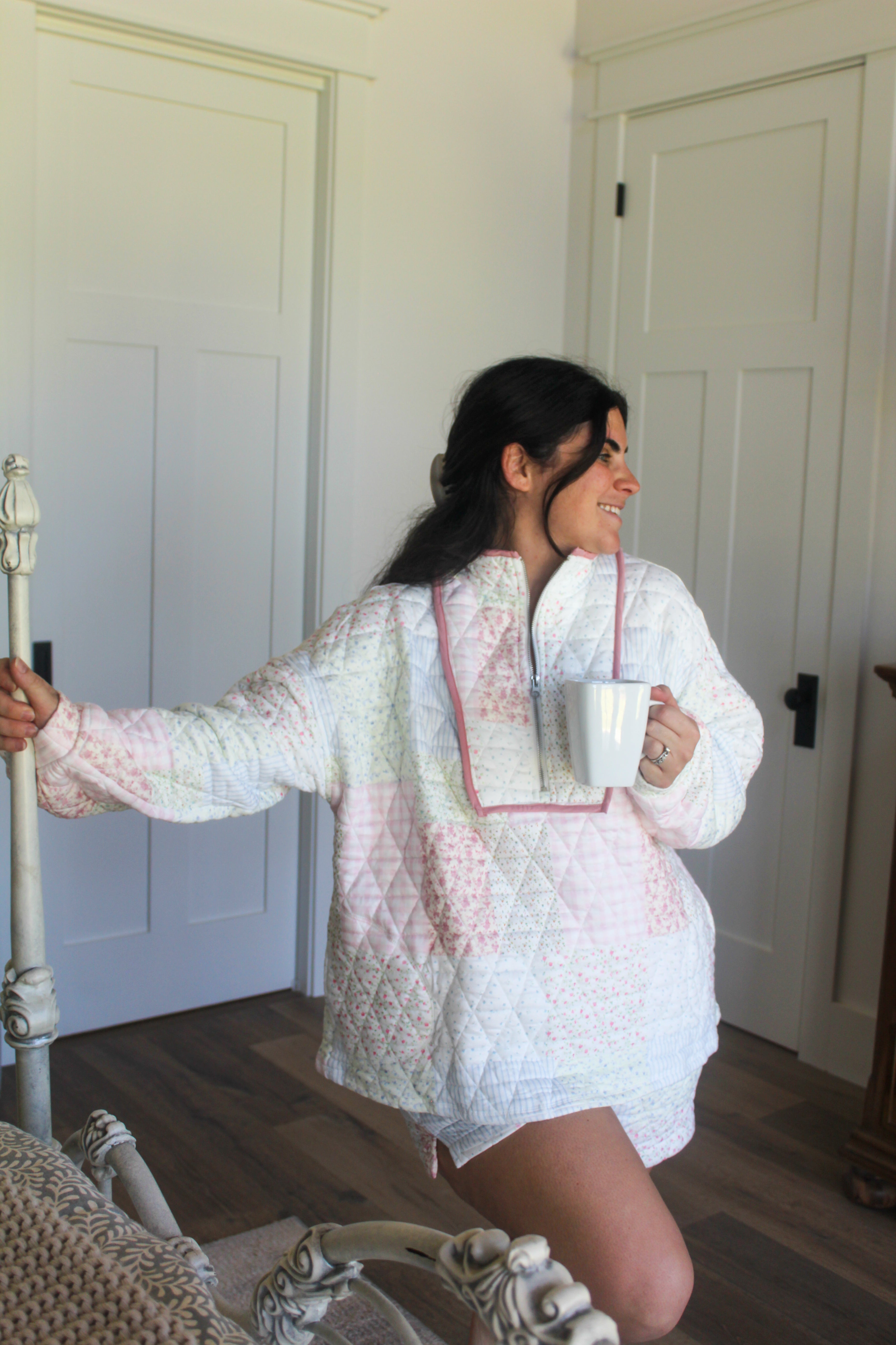 Floral Quilted Lounge Set