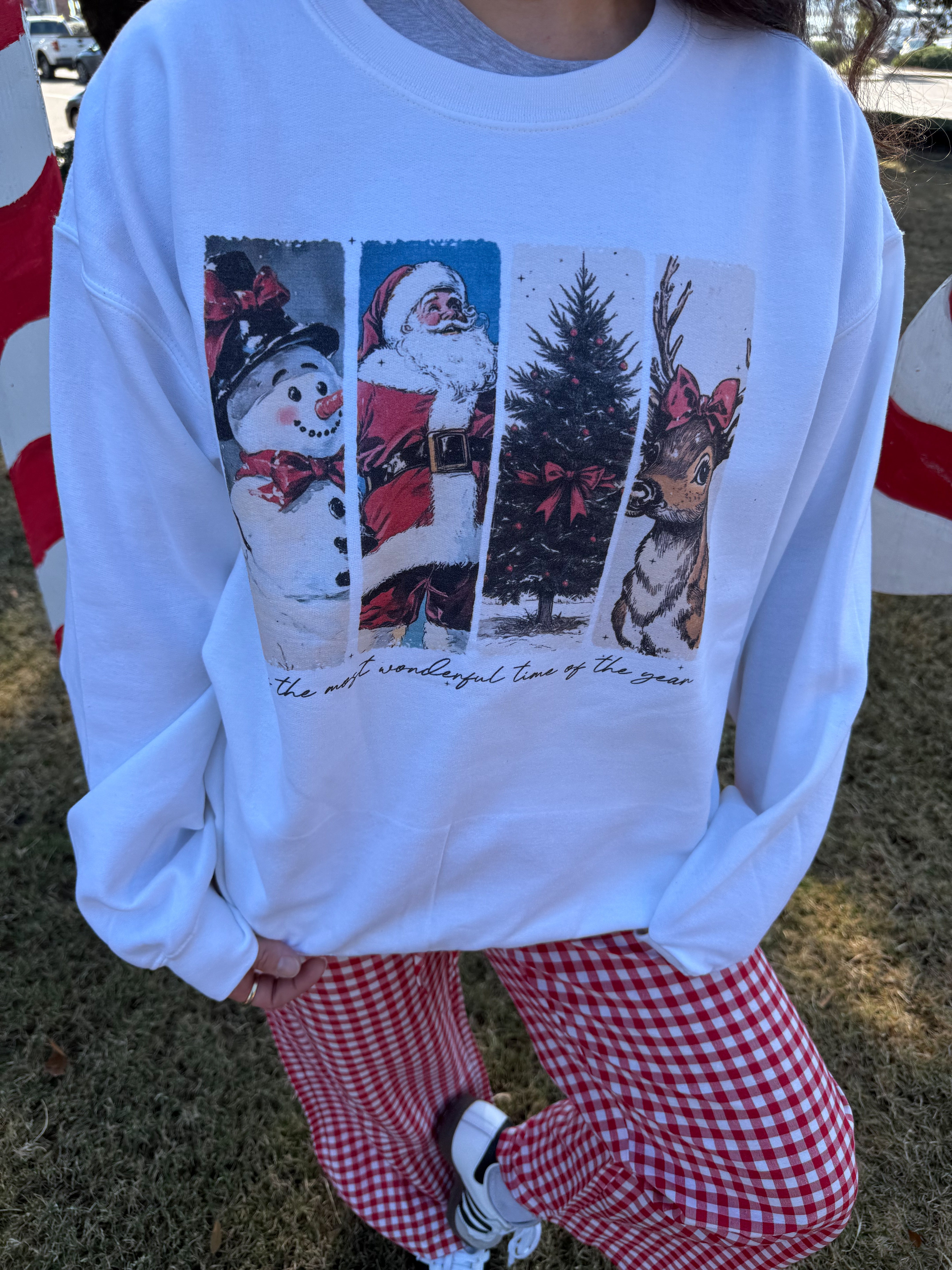 Vintage Christmas Crew Neck