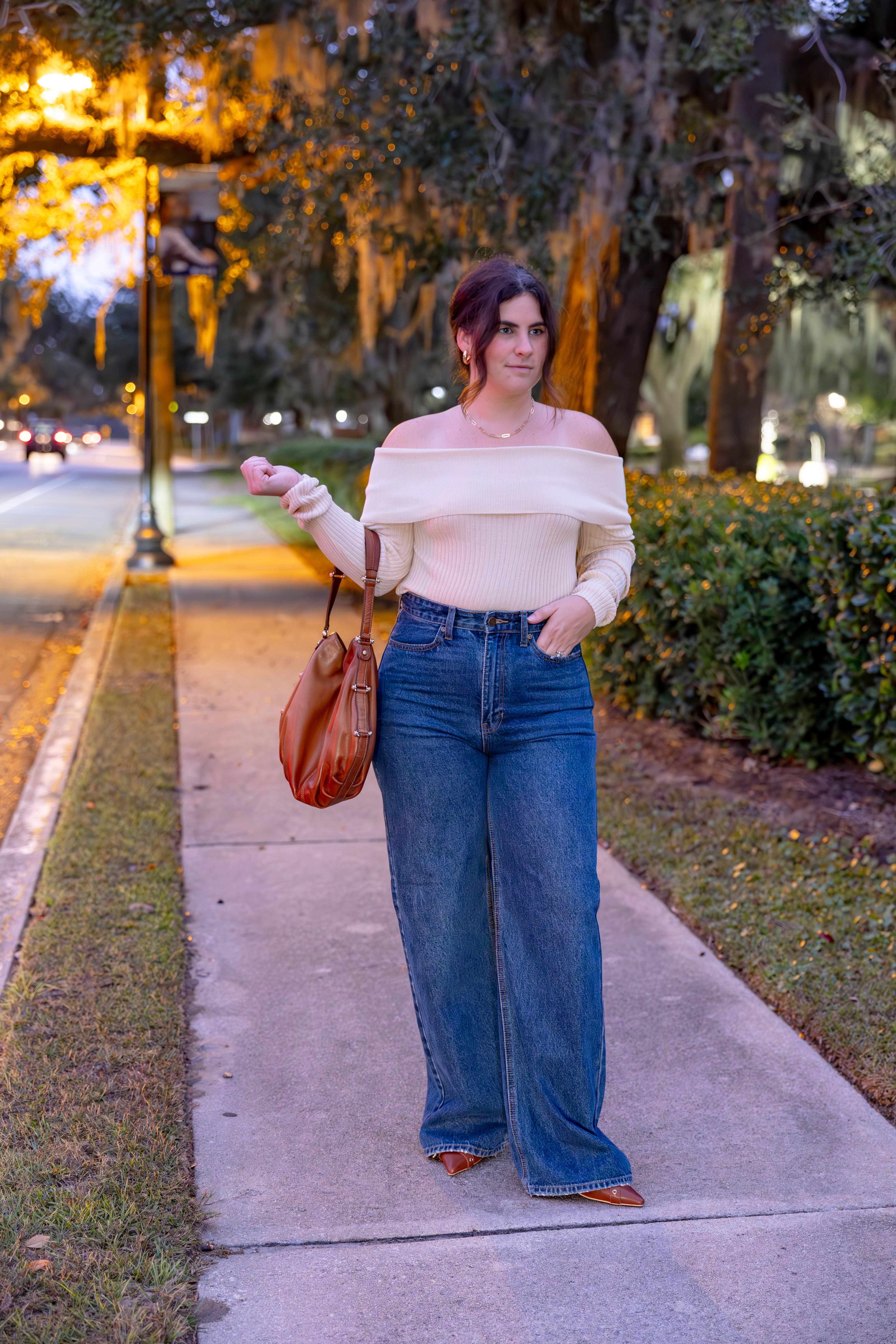 Knit Off The Shoulder Top