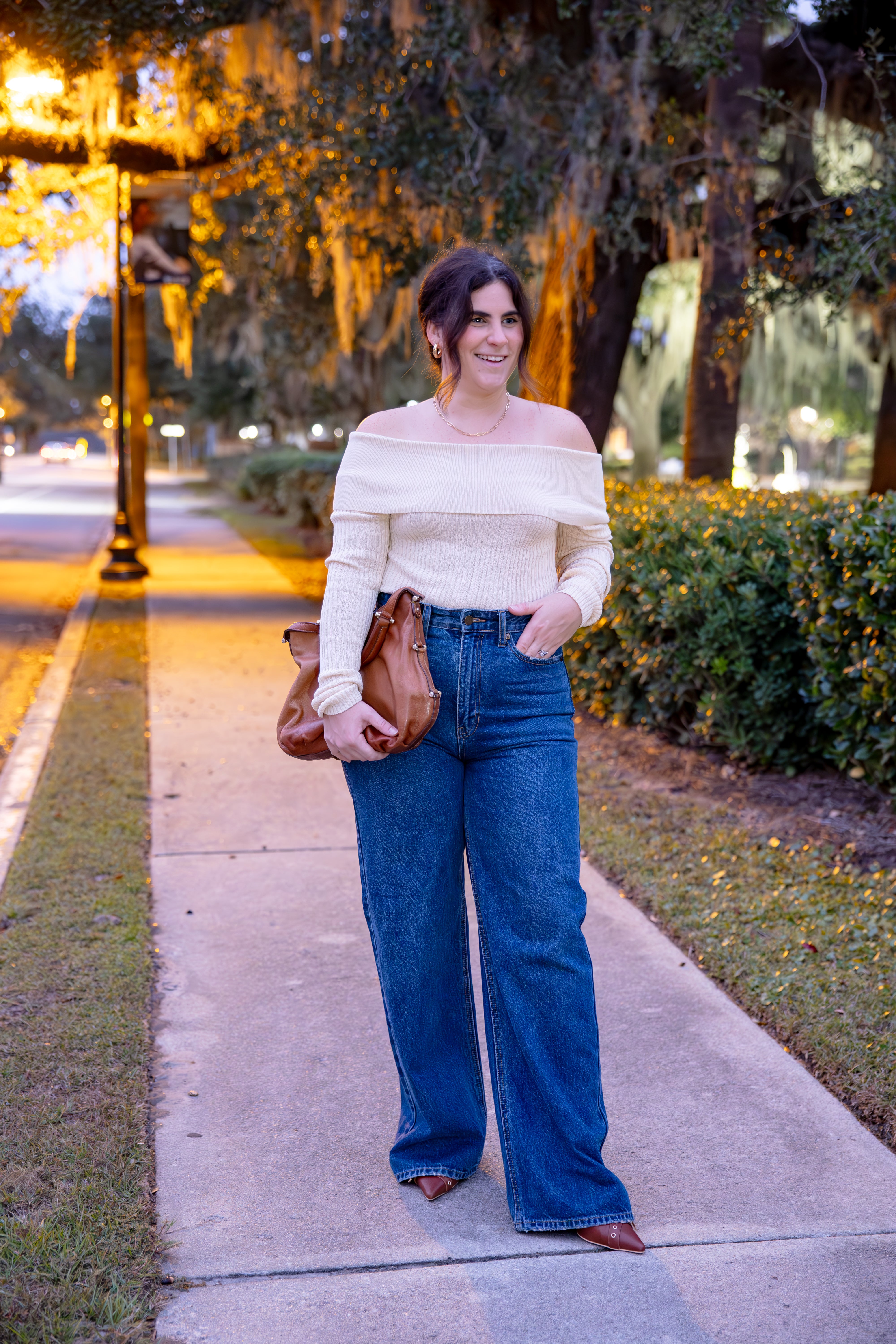 Knit Off The Shoulder Top