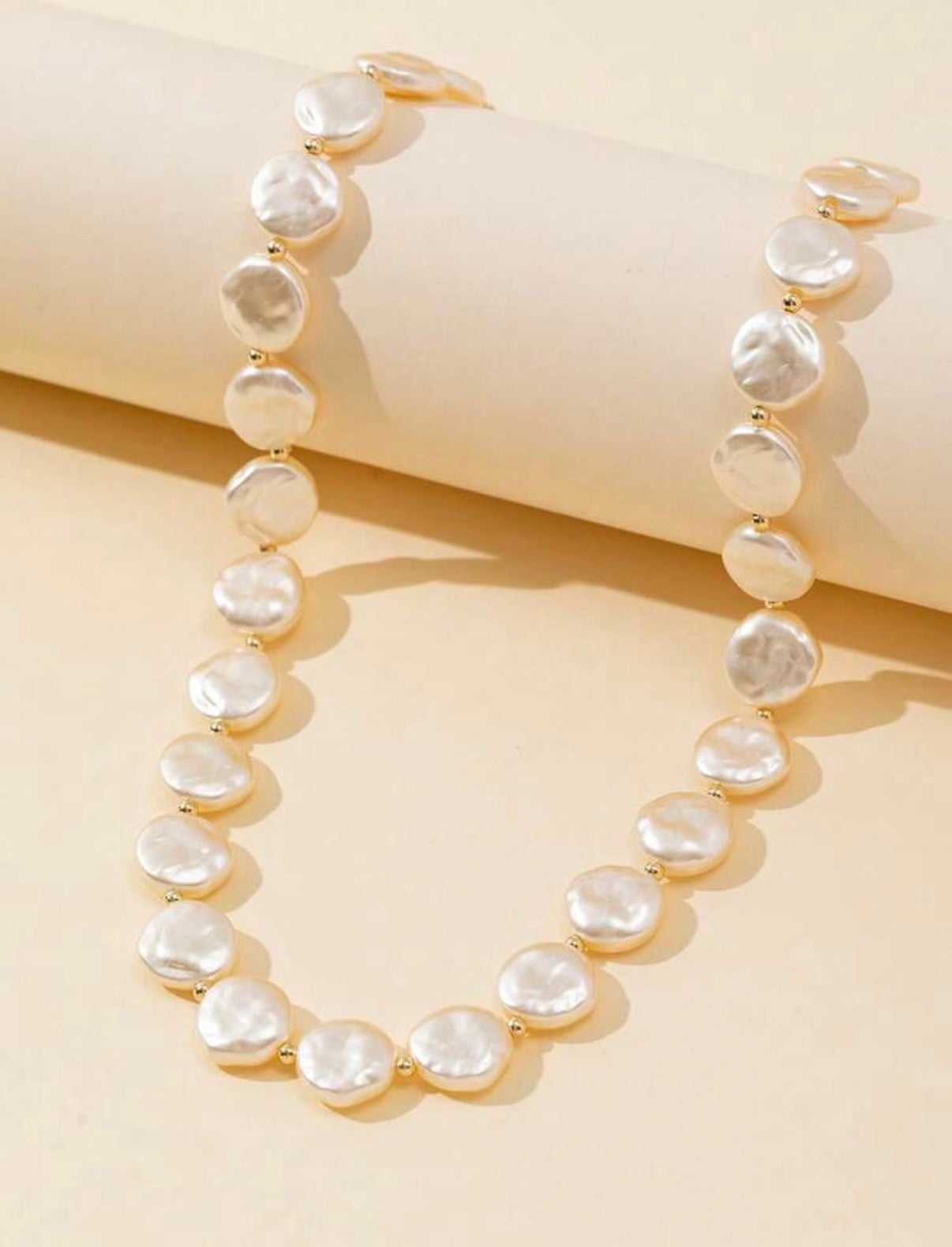 Faux Pearl Necklace