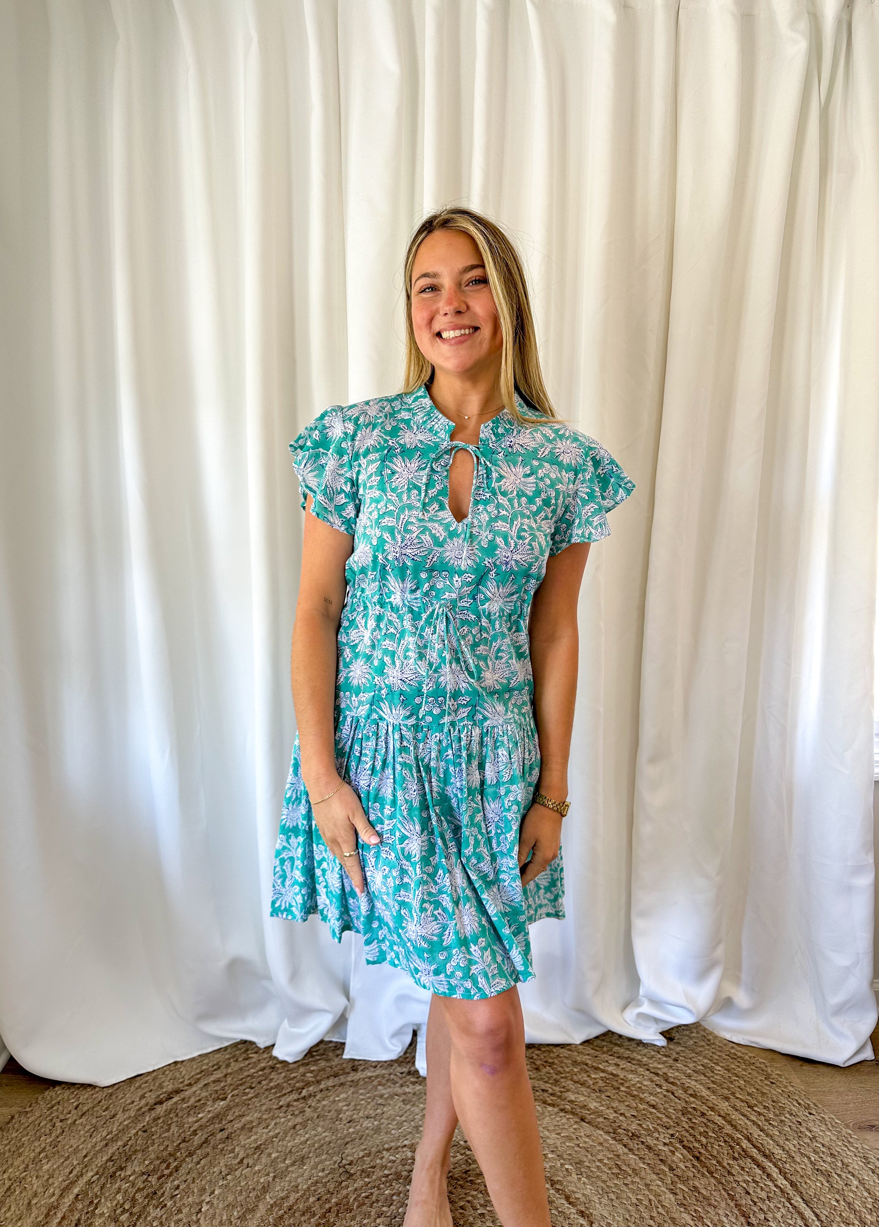 Sawyer Block Print Dress
