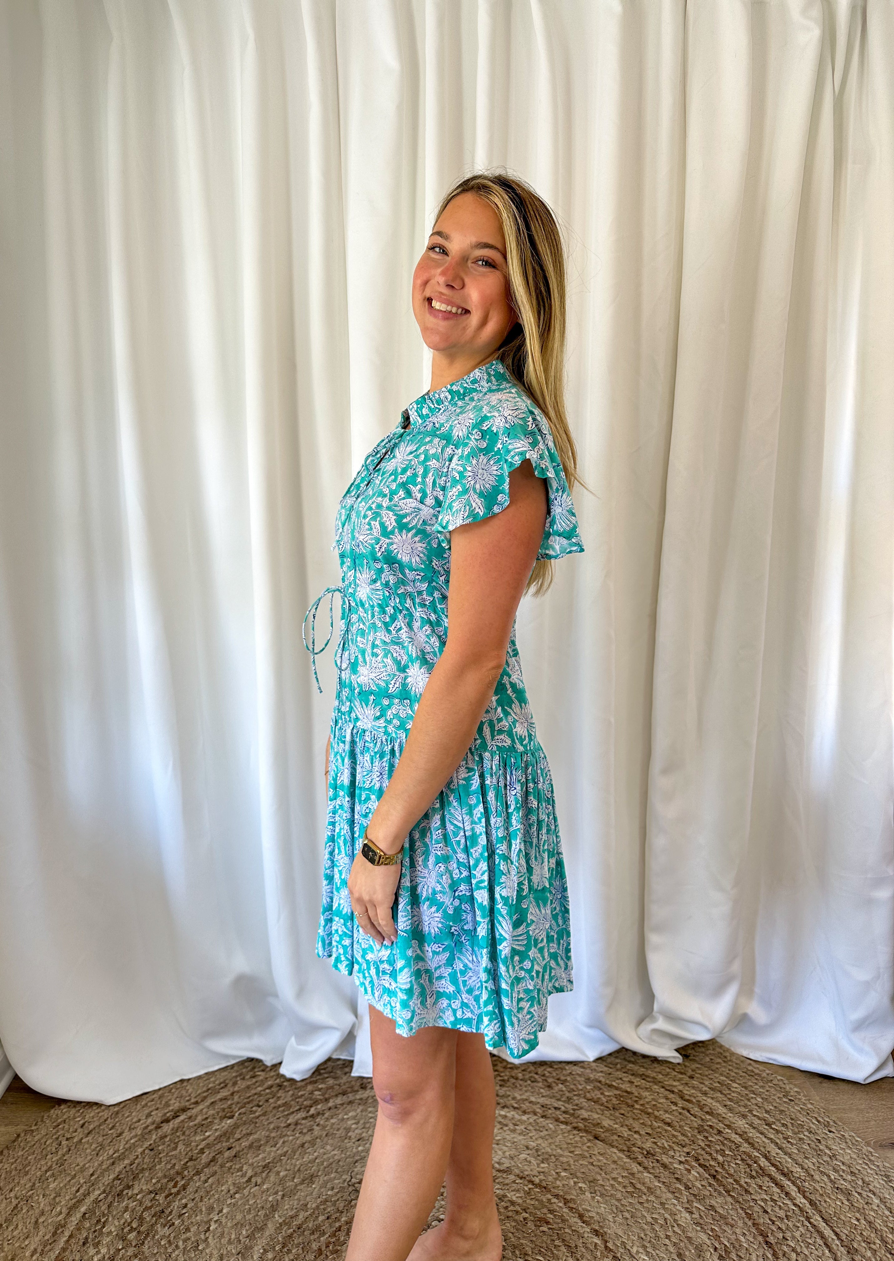 Sawyer Block Print Dress