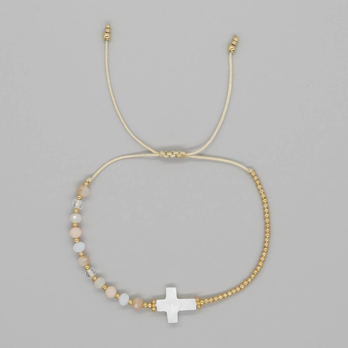 Cross Beaded Bracelet