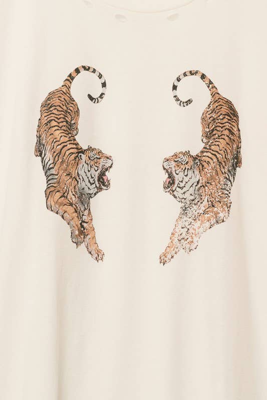 Tiger Oversized Graphic Tee