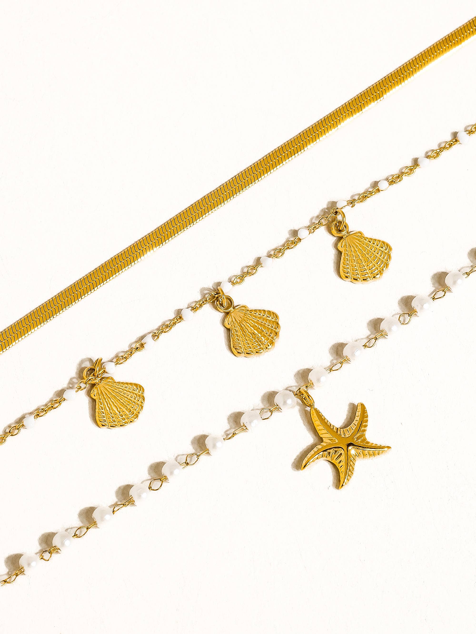 Shell Pearl Bracelet Set