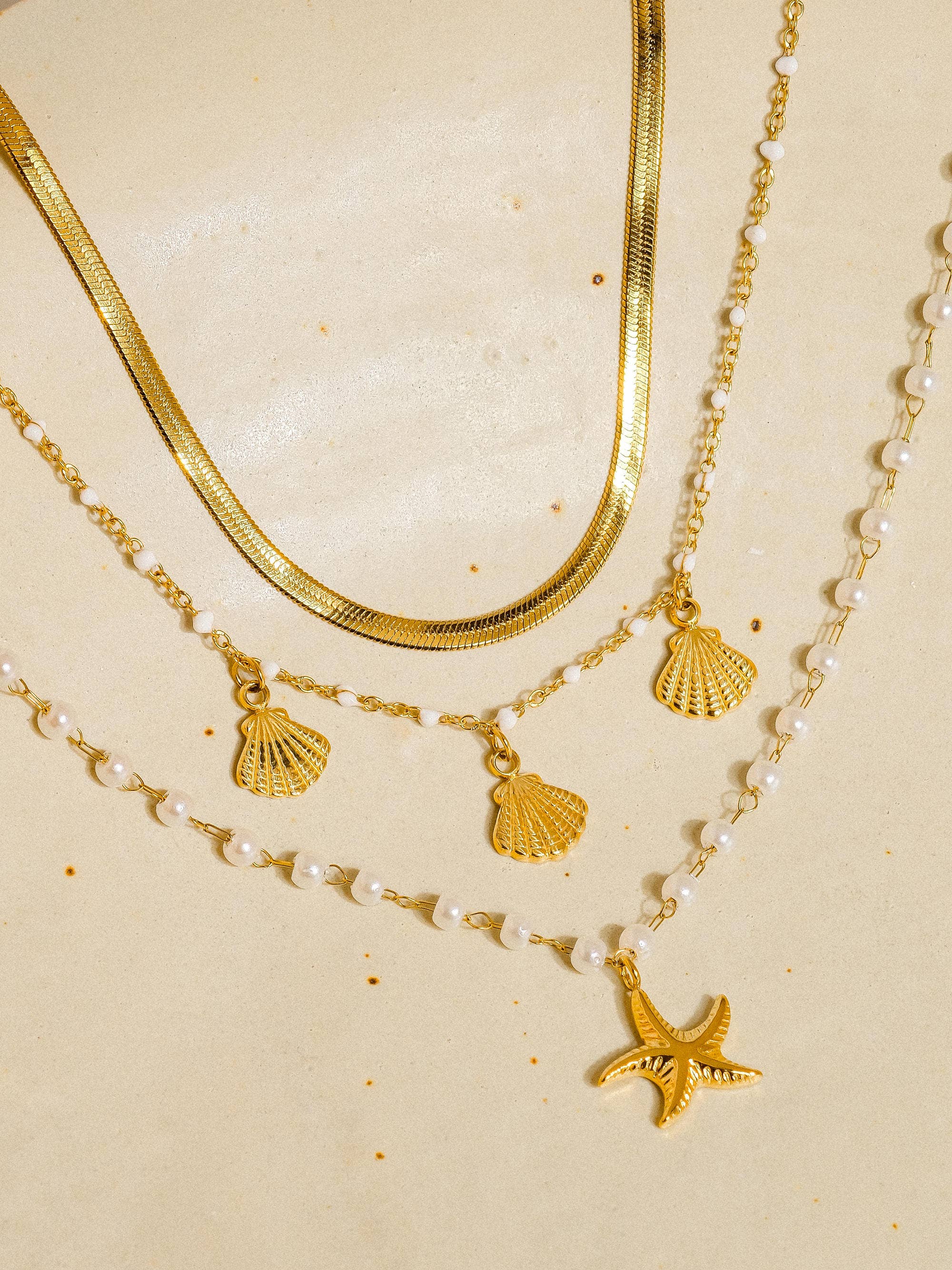 Shell Pearl Bracelet Set