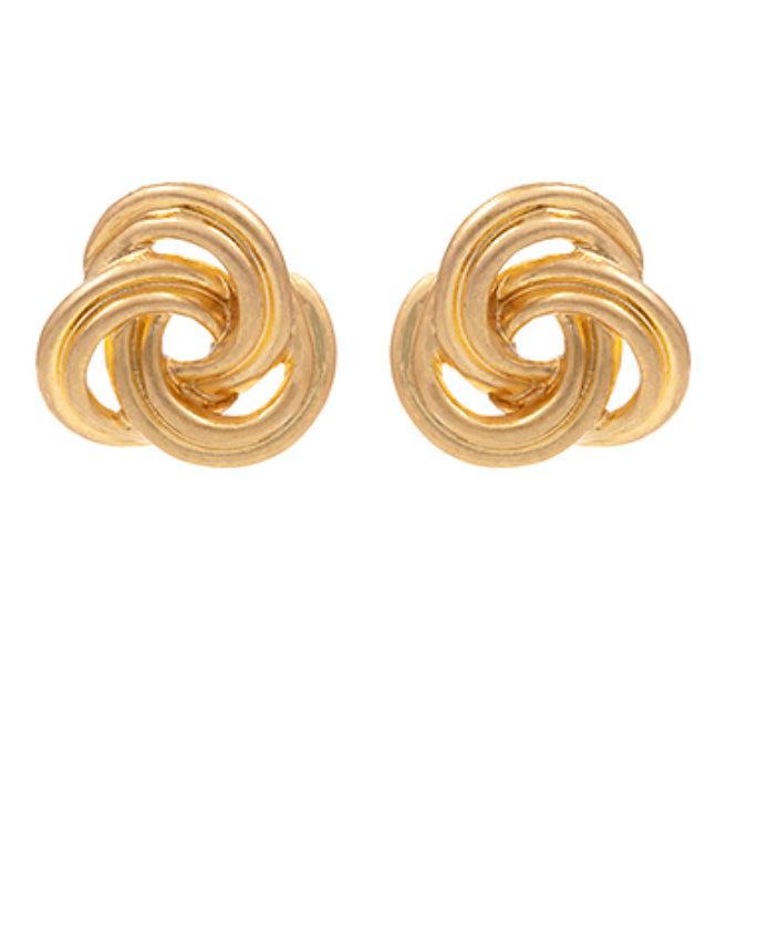 Gold Knot Earrings