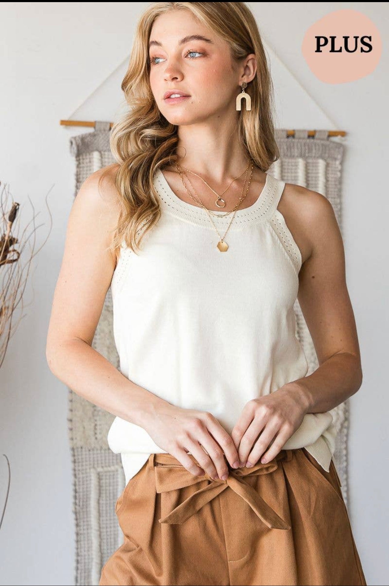 PLUS White Layering Tank