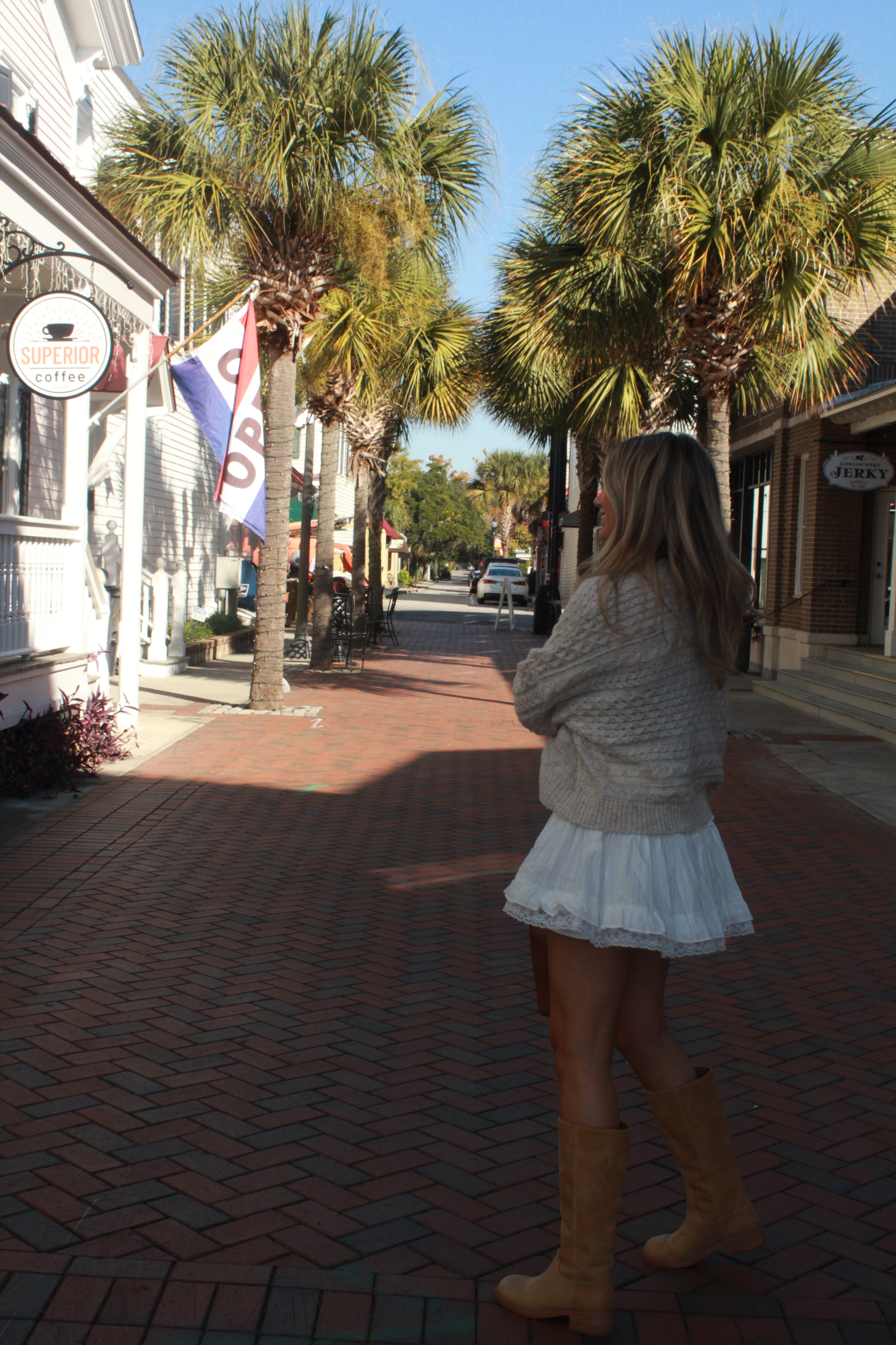 Lace Ruffled Mini Skirt