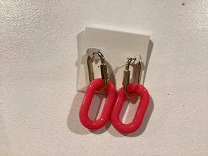 Acrylic Link Earrings