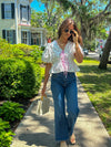 Pink Ditzy Floral Top