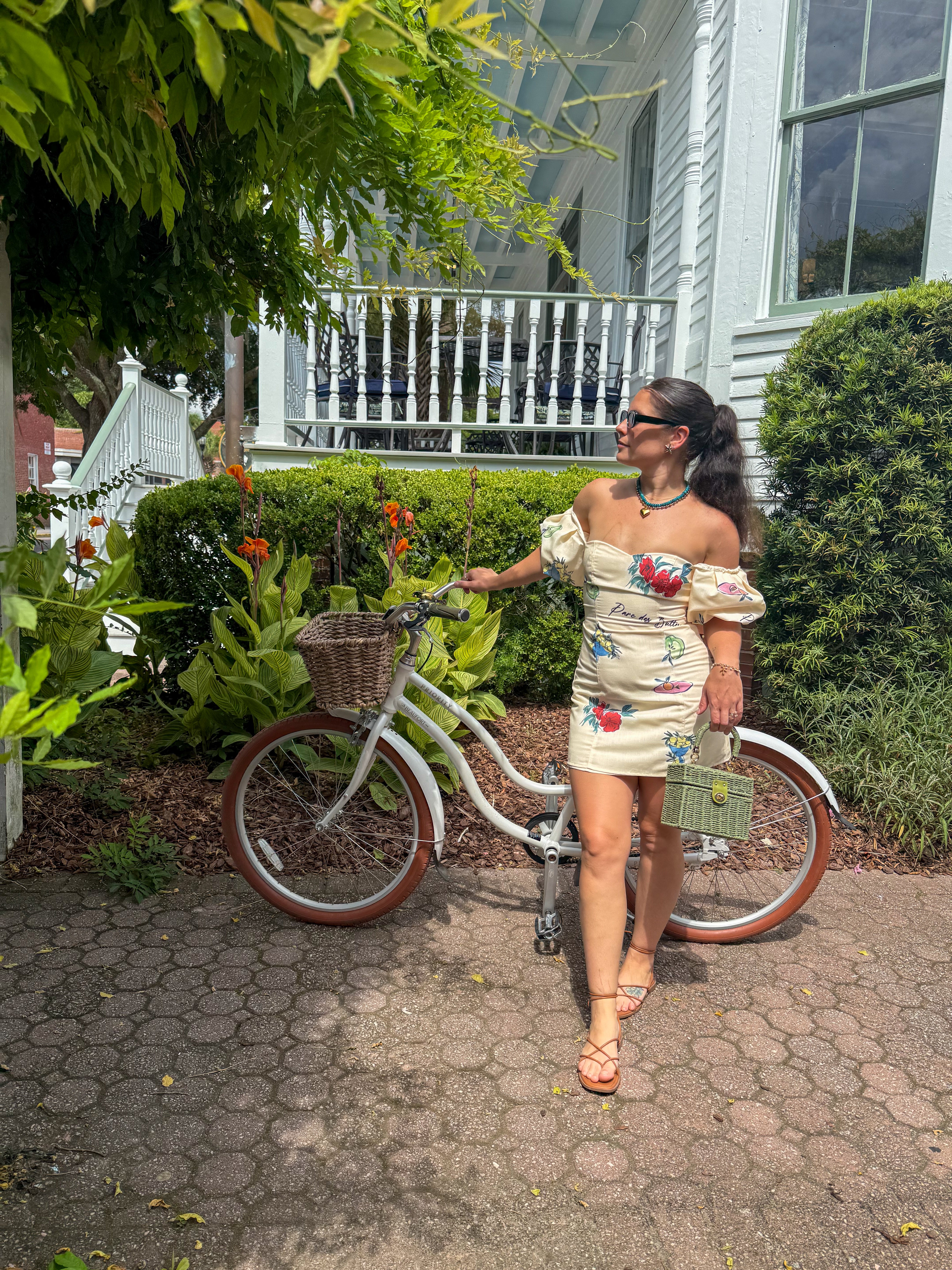 Tropical Puff Sleeve Mini