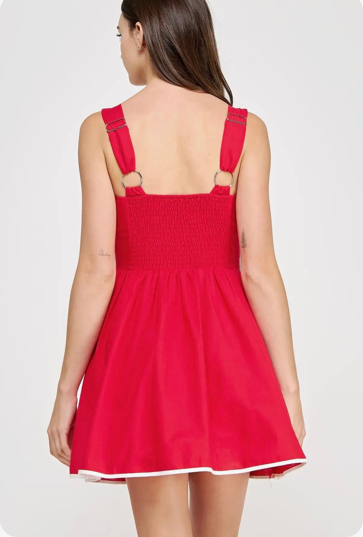 Red Linen Blend Mini