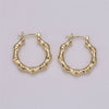 Bamboo Hoop Earrings