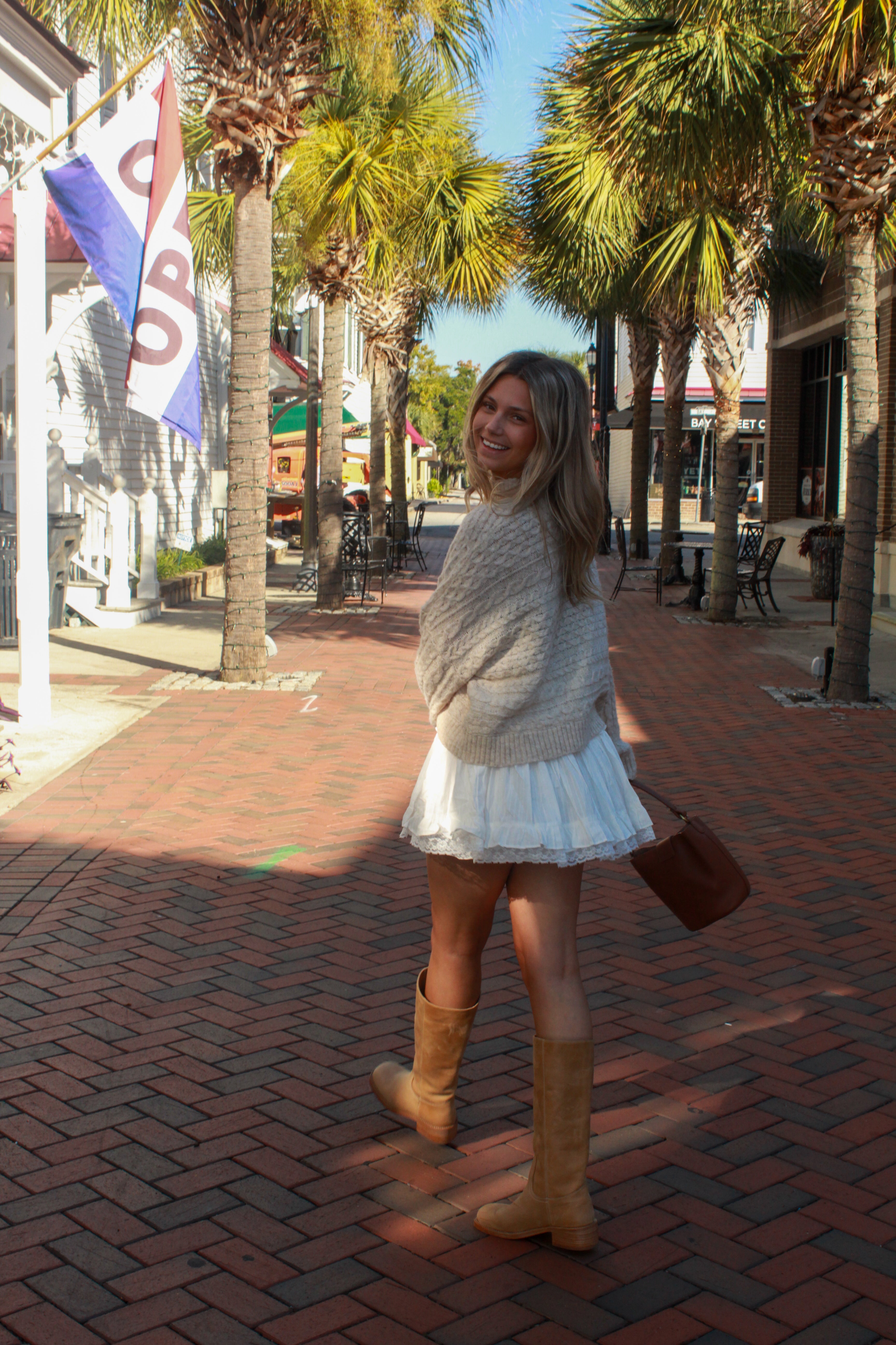 Lace Ruffled Mini Skirt