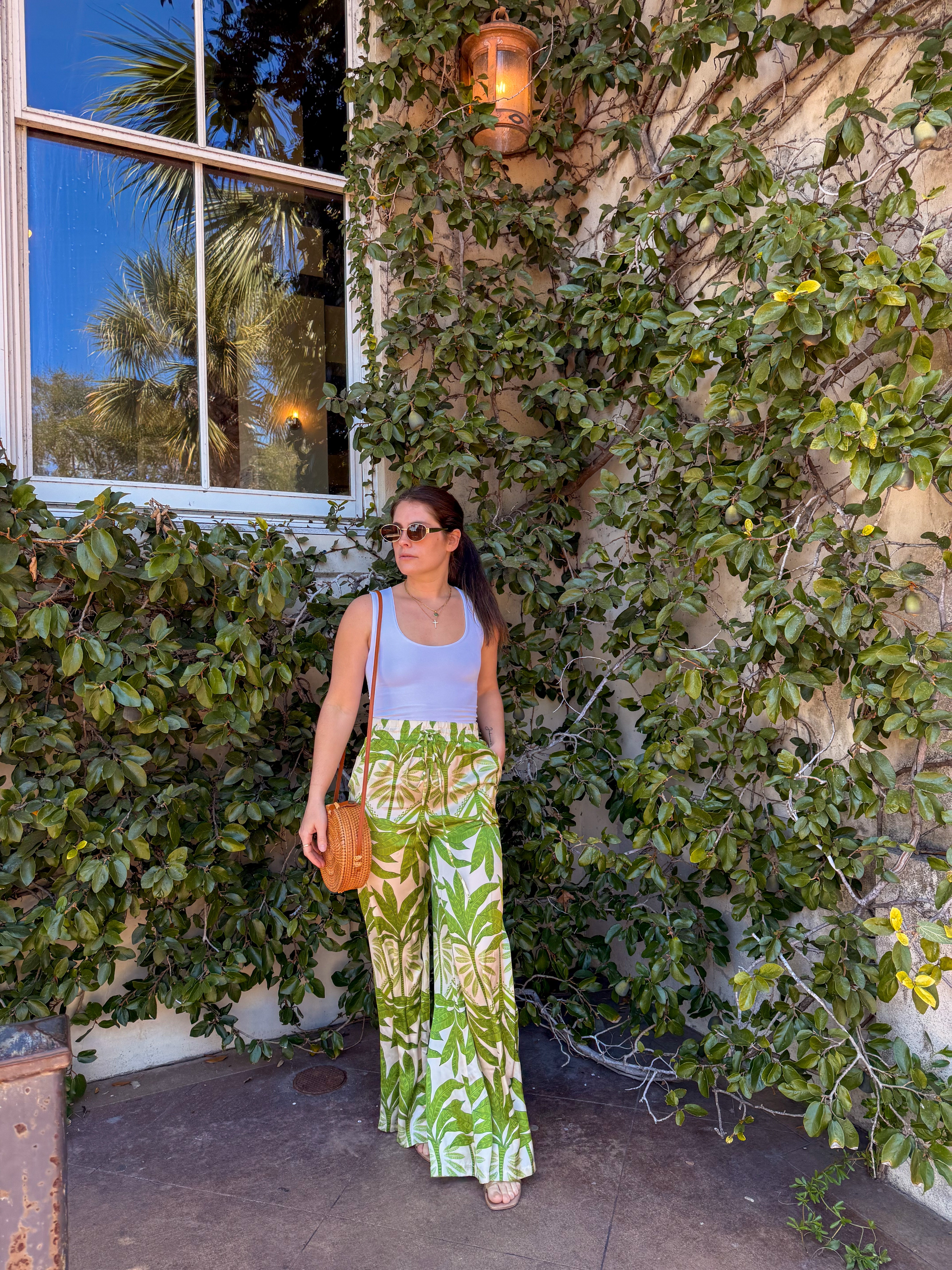 Tropical Silk Pants