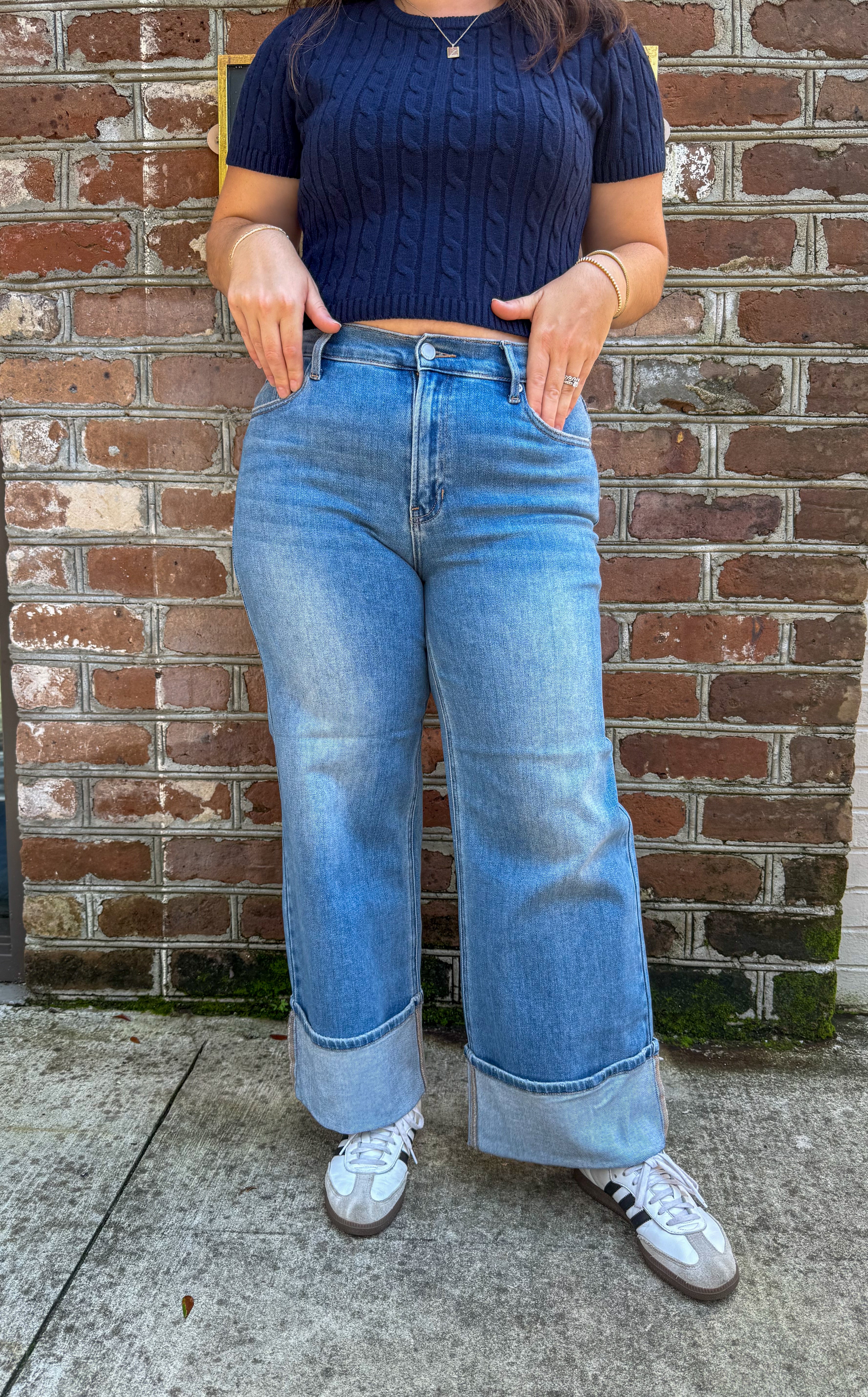 Medium Cuffed Denim