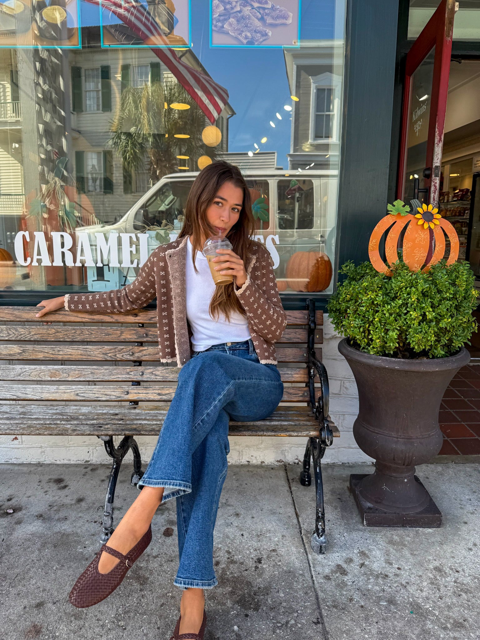 Cocoa Scalloped Cardigan