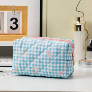 Quilted Cosmetic Pouch