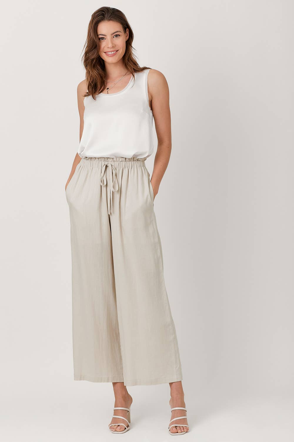 Blue Linen Pants