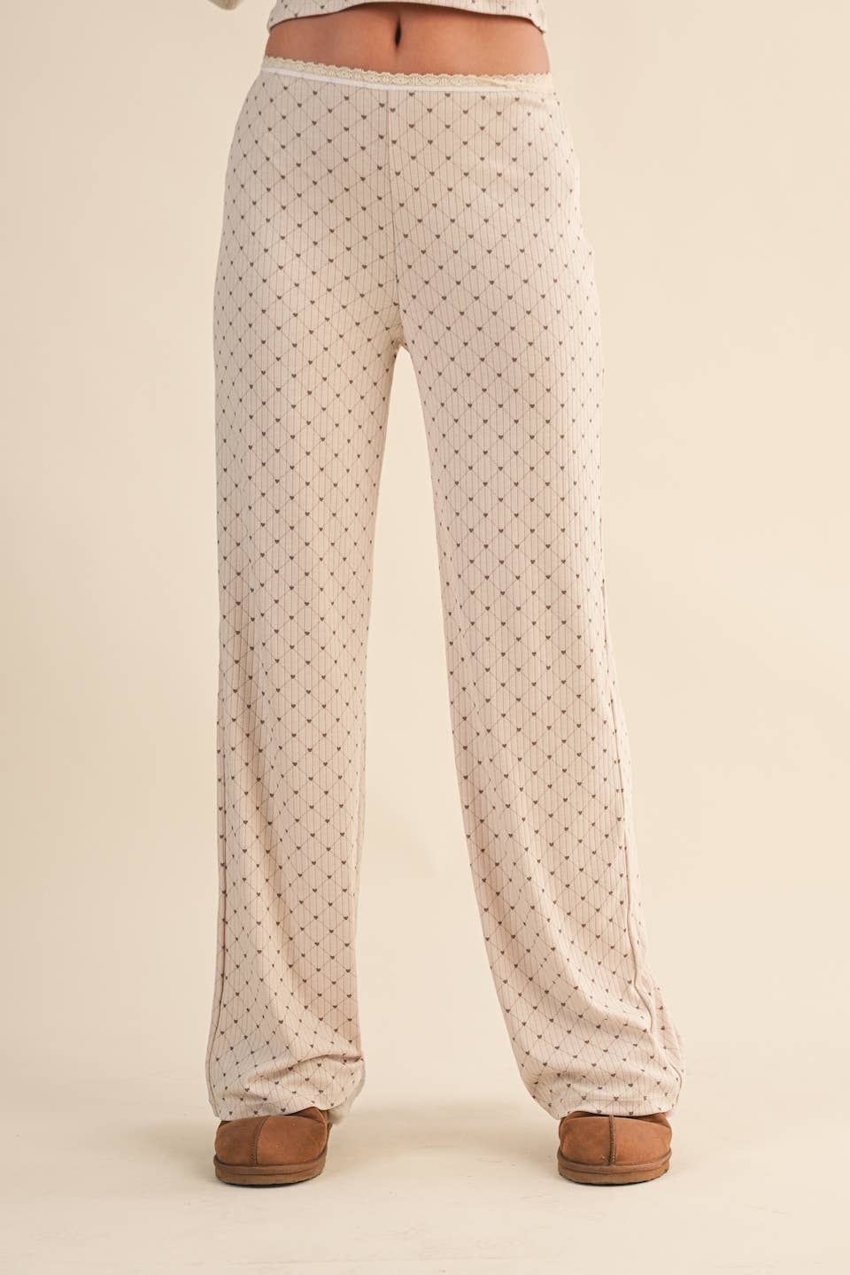 Heart Pointelle Lounge Set