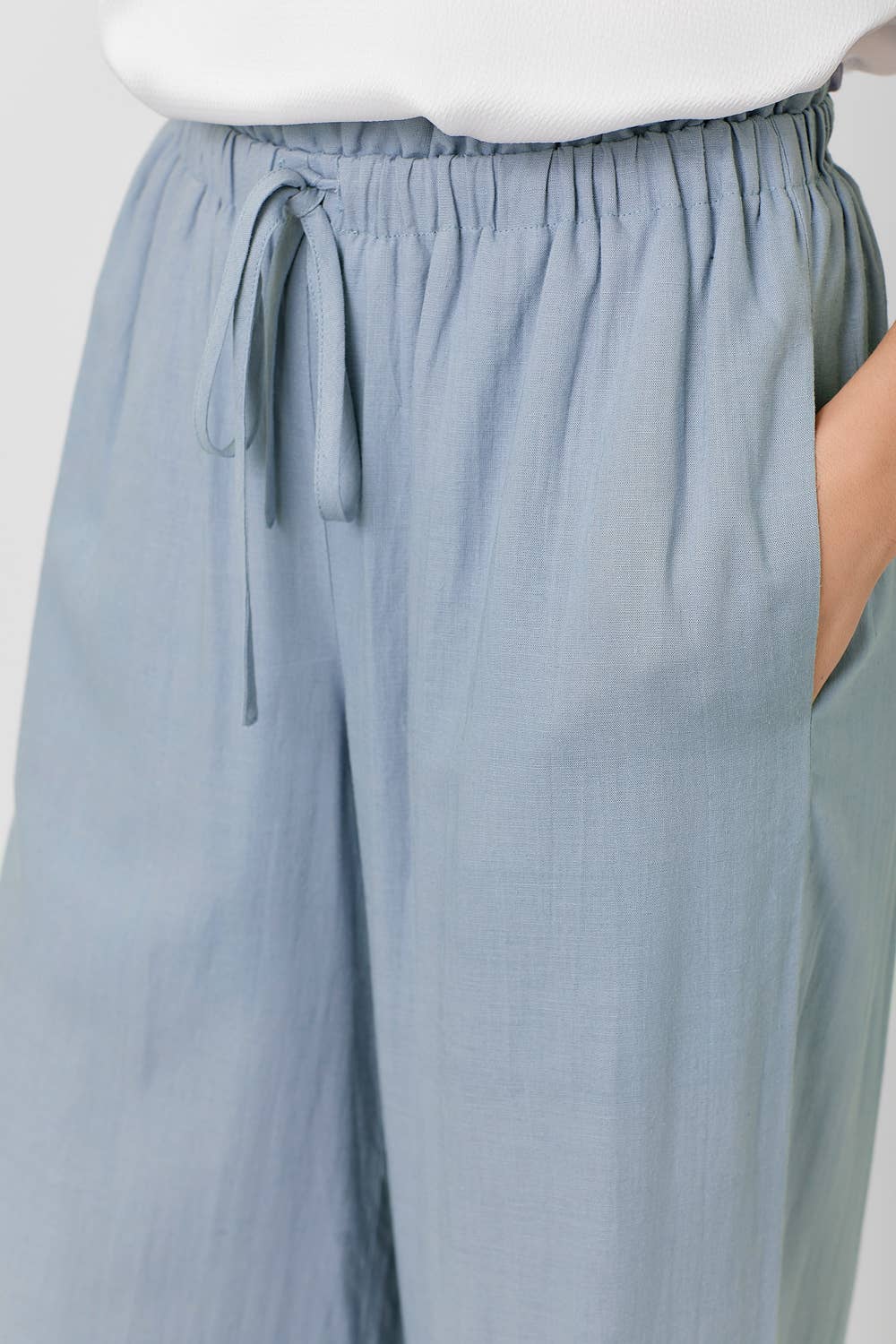 Blue Linen Pants