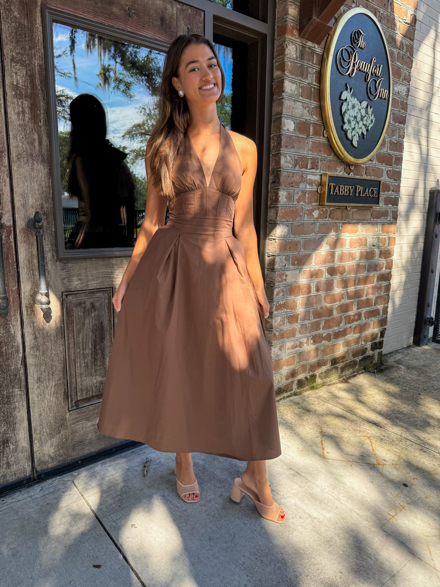 Mocha Halter Midi