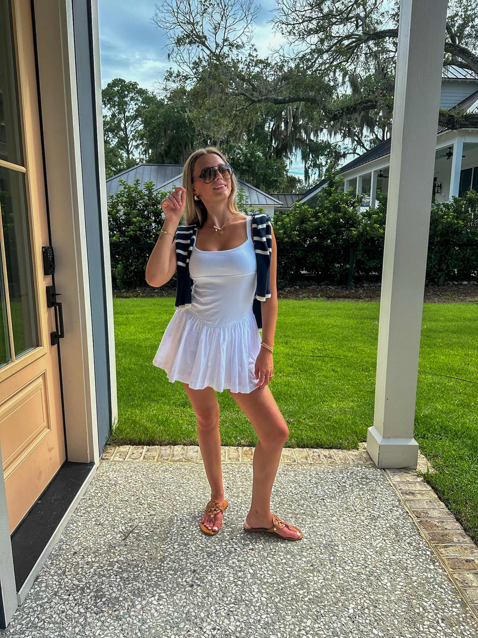 White Skort Mini