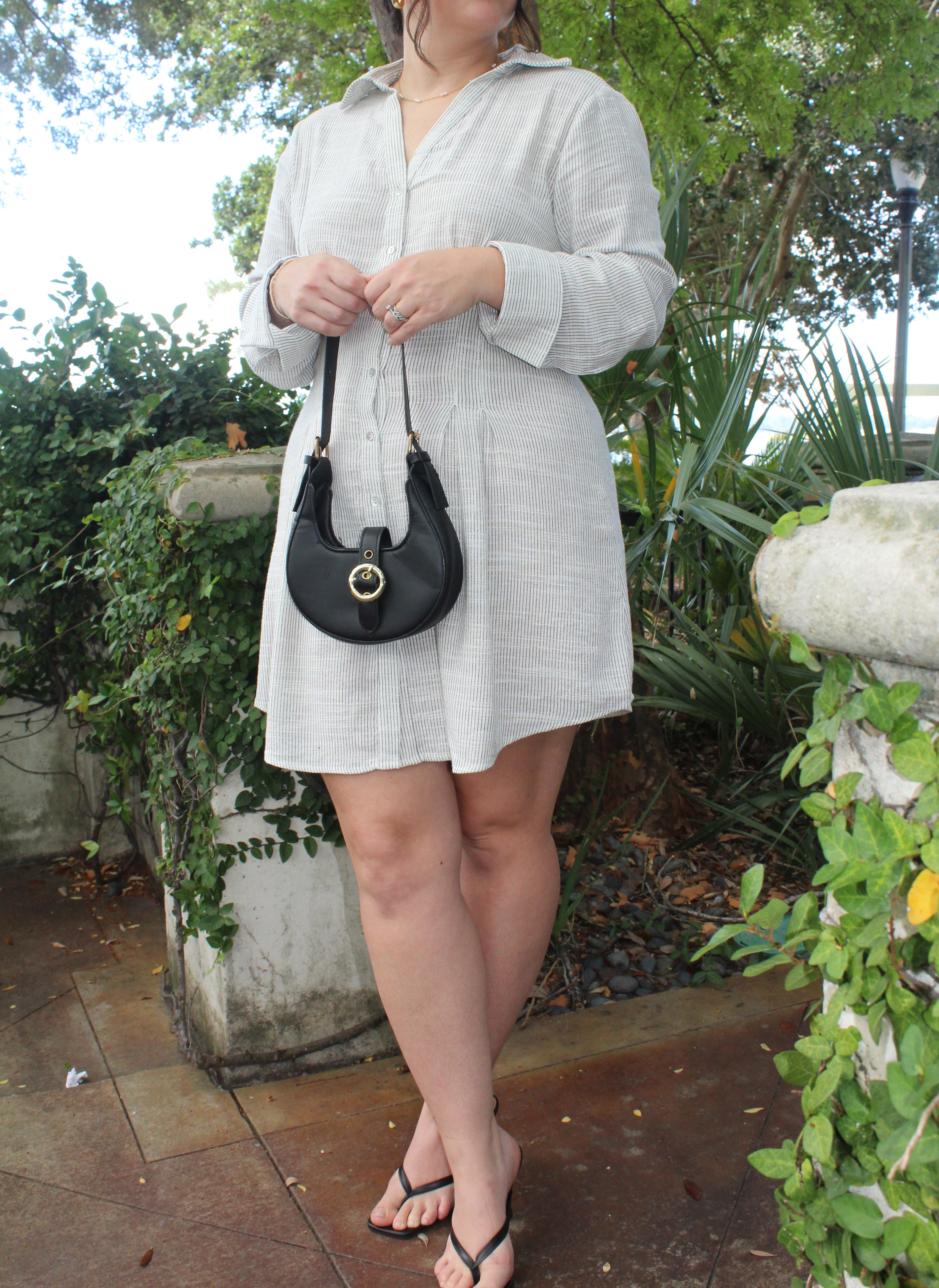 Pin Striped Shirt Dress