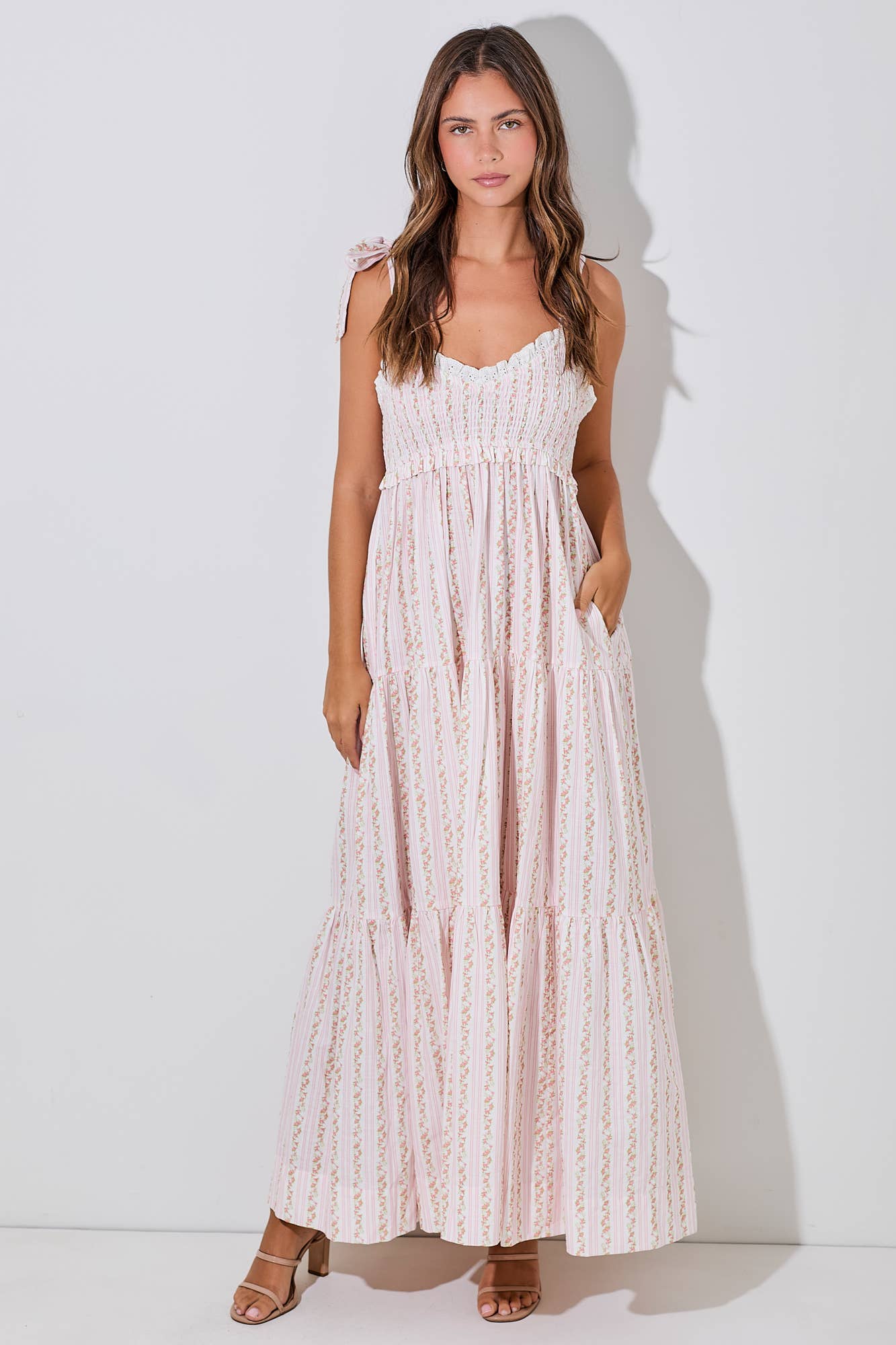 Pink Floral Maxi