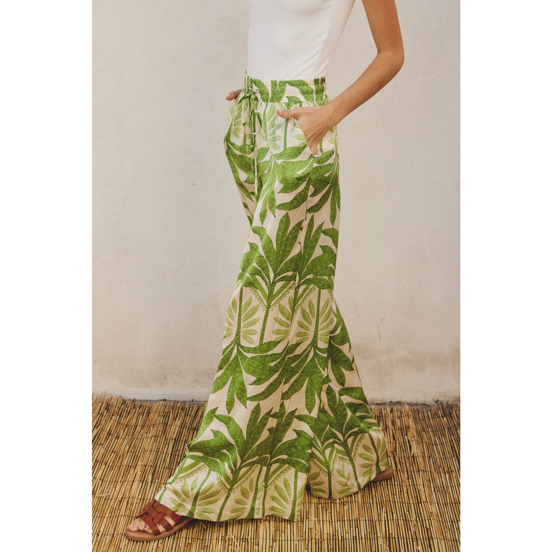 Tropical Silk Pants