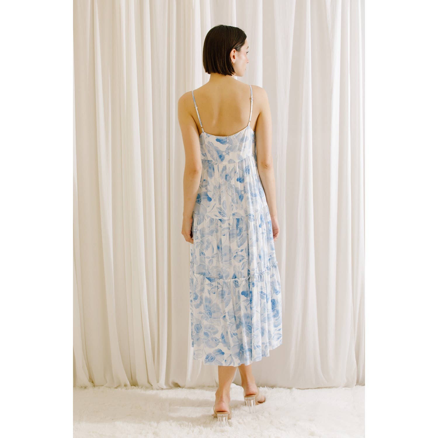 Blue Floral Midi