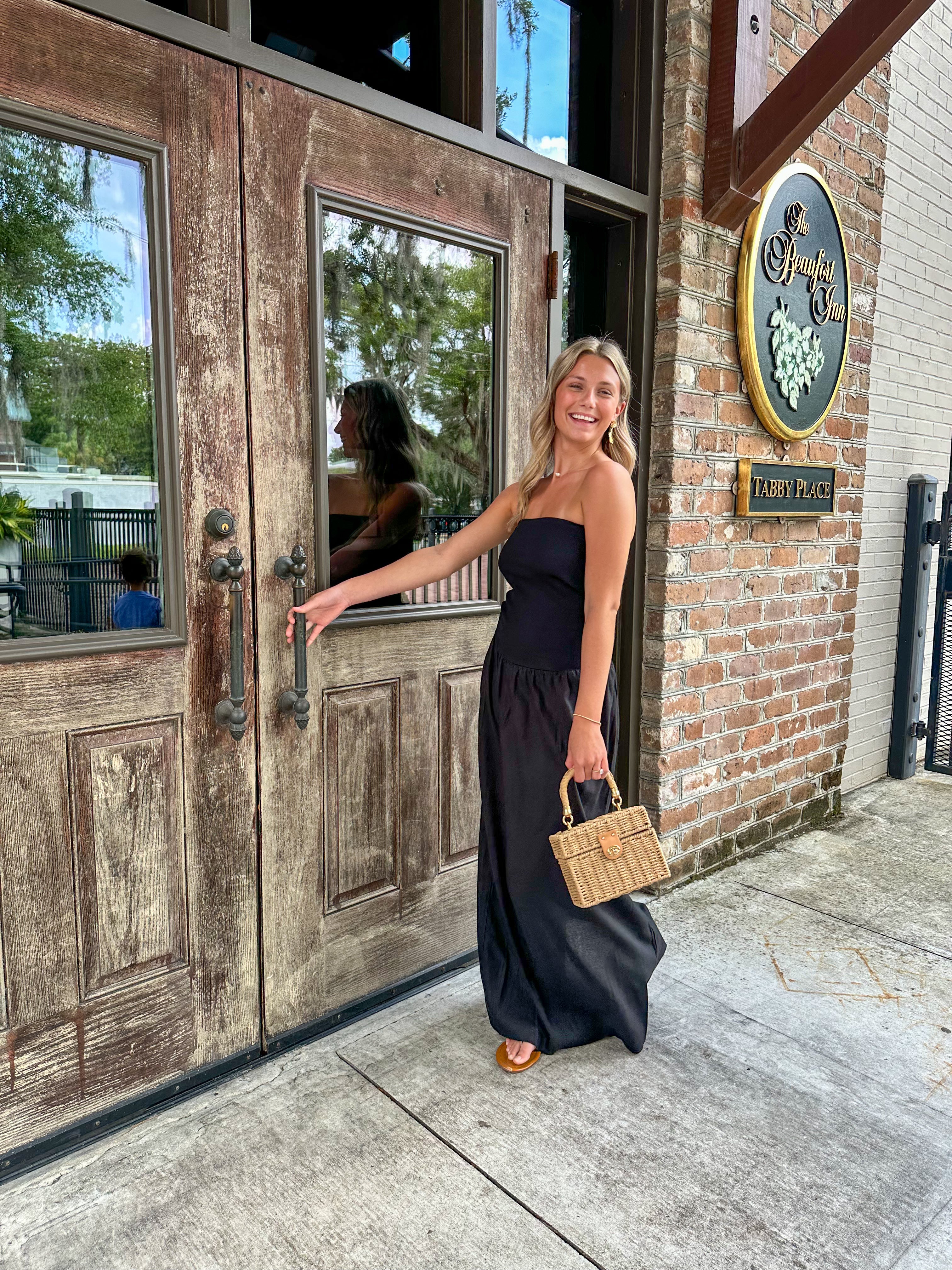 Black Tube Top Maxi