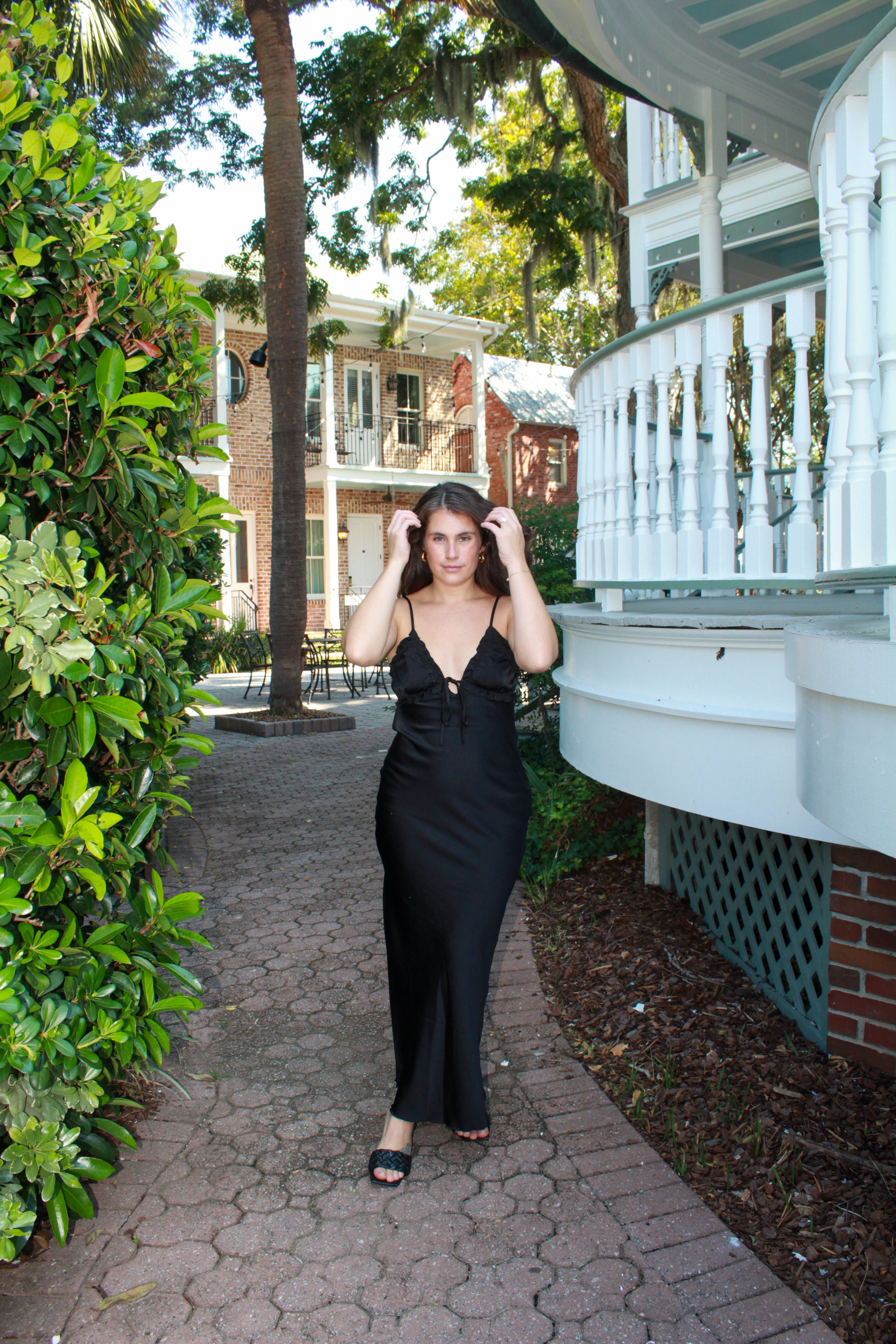 Satin Black Maxi